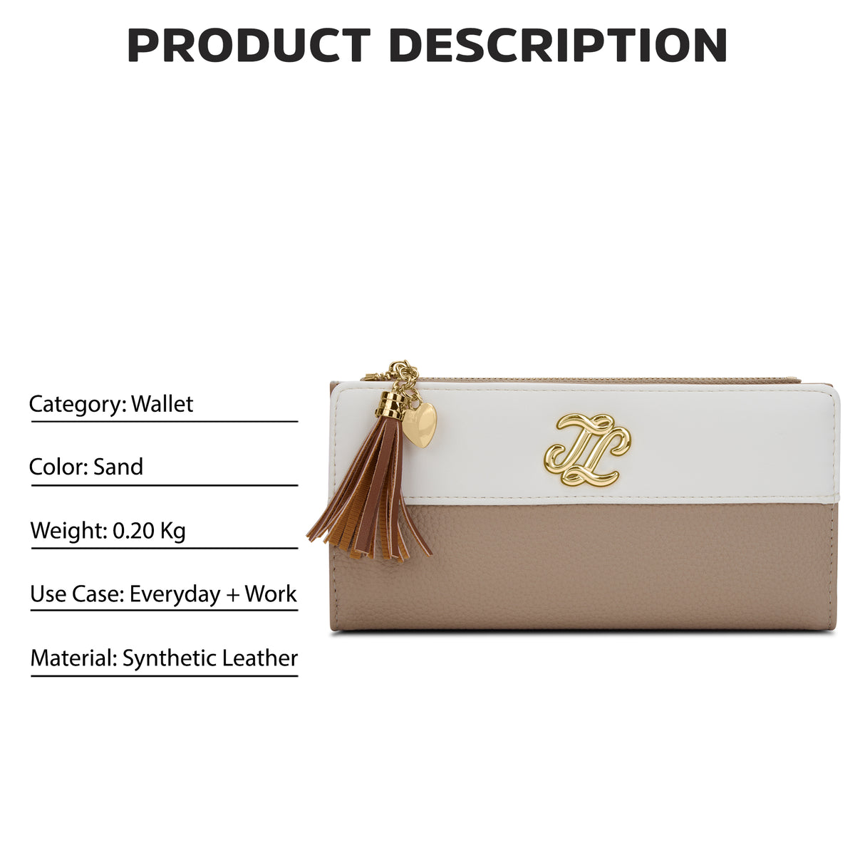 Vermont Colourblock Bifold Zip 'S Ladies Wallet Sand