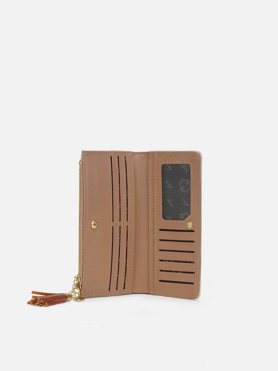 Vermont Colourblock Bifold Zip 'S Ladies Wallet Sand