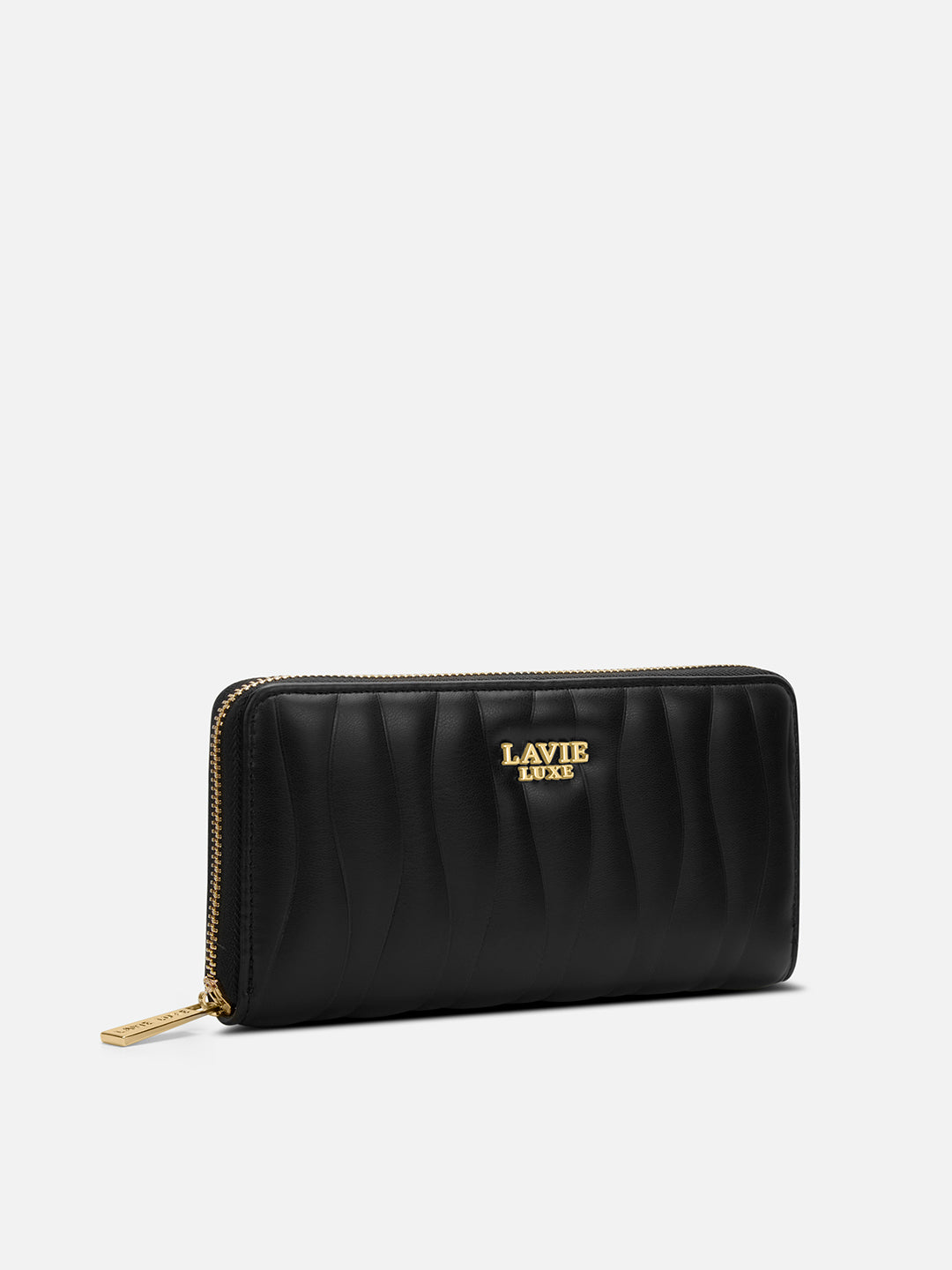 Lucie Emboss Ziparound Large Black