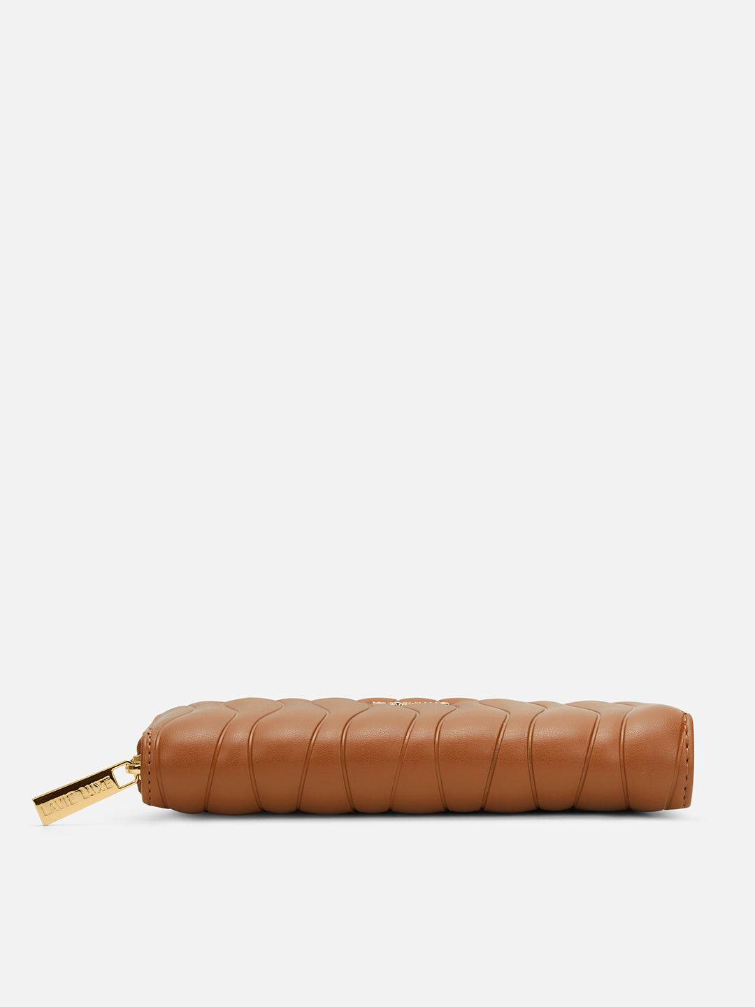 Lucie Emboss Ziparound Large Tan