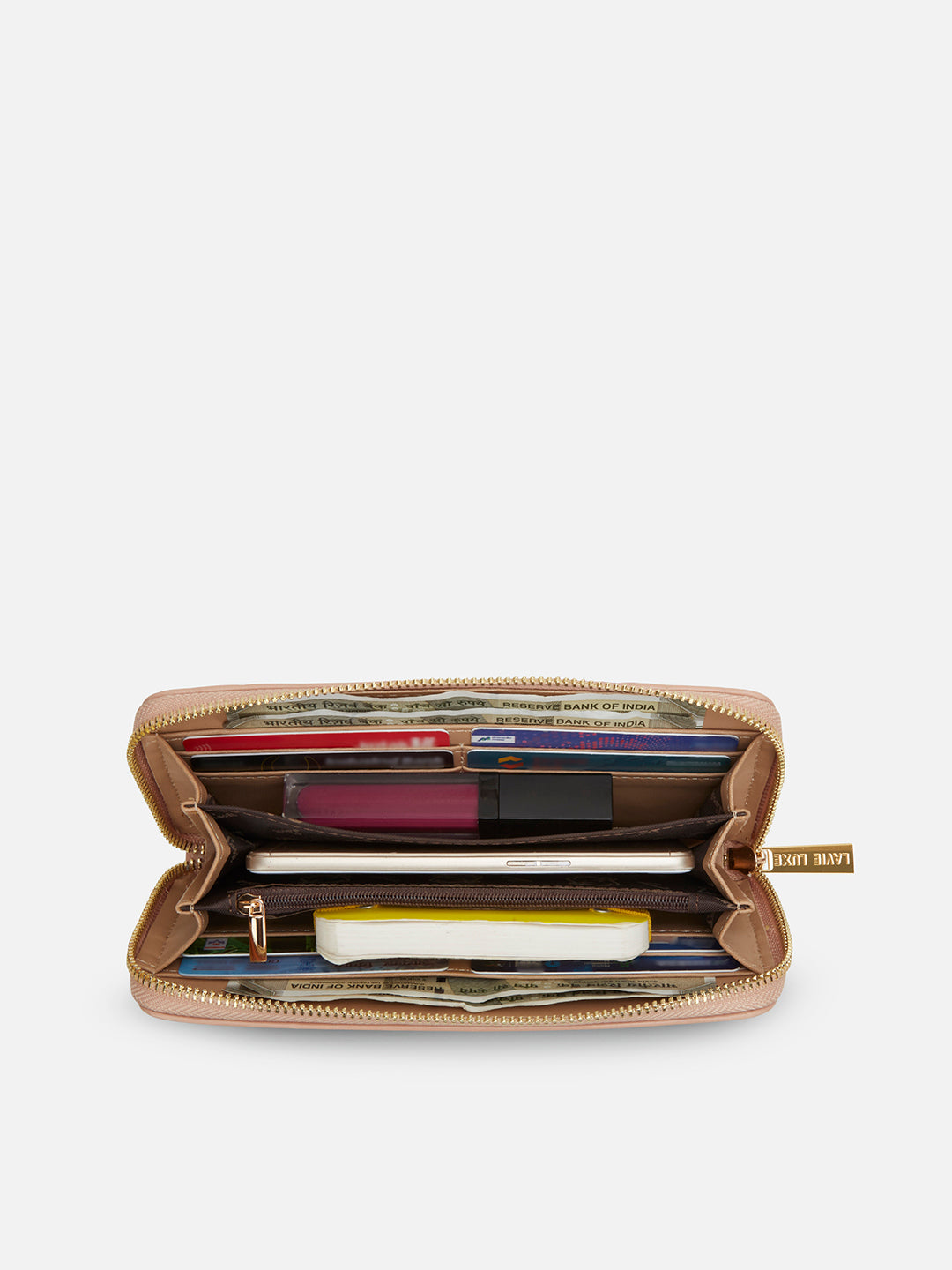 Lucie Emboss Ziparound Large Mocha