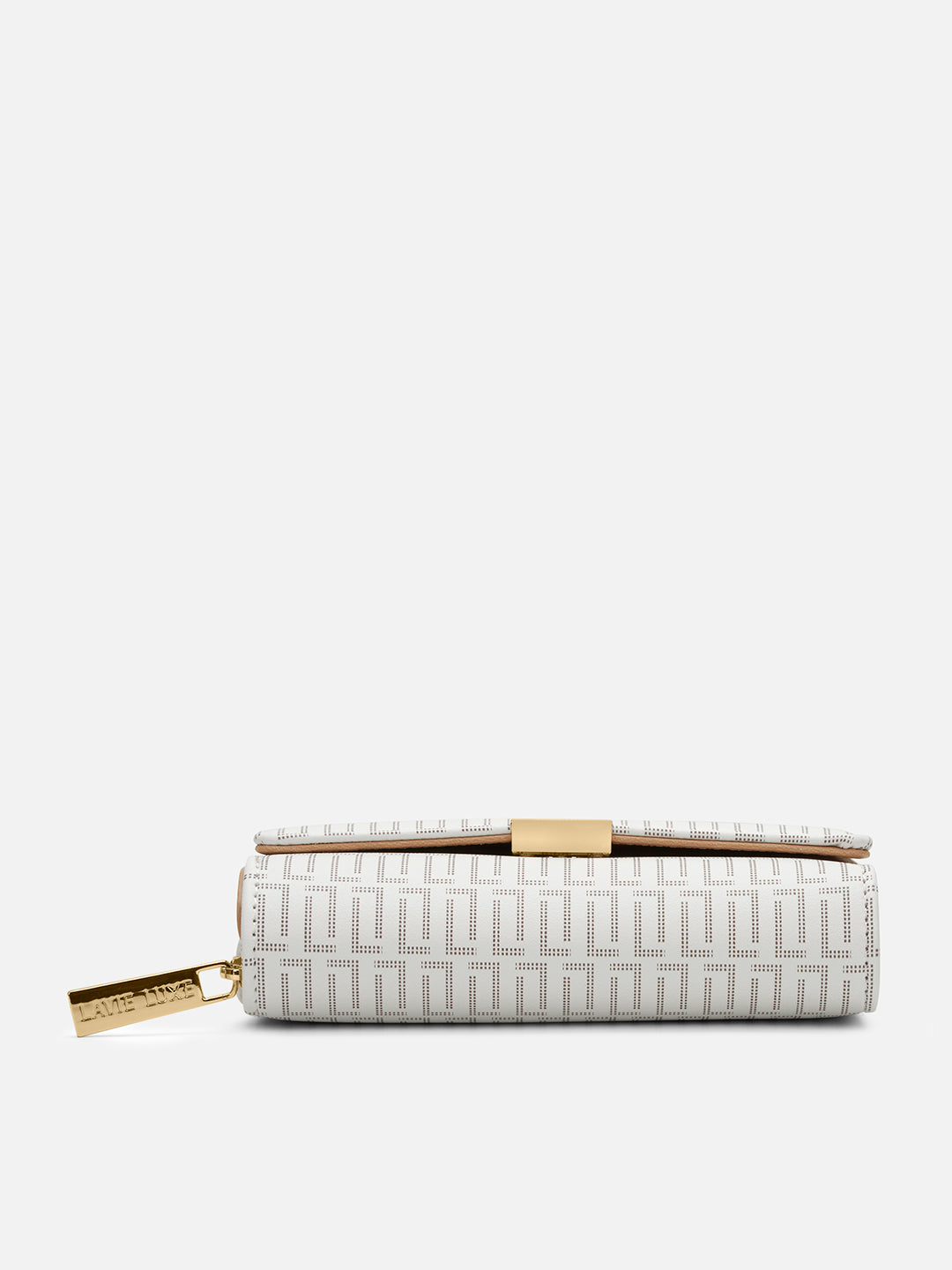 Monogram Amiee Medium Trifold Wallet White