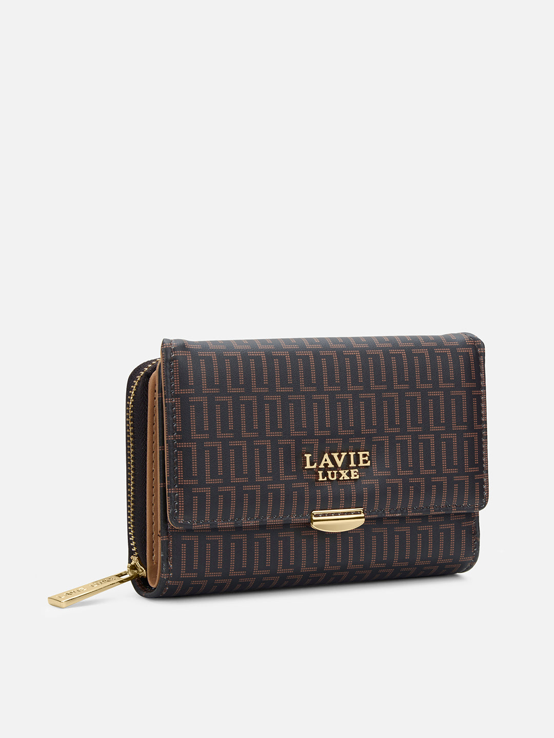 Monogram Amiee Medium Trifold Wallet Choco