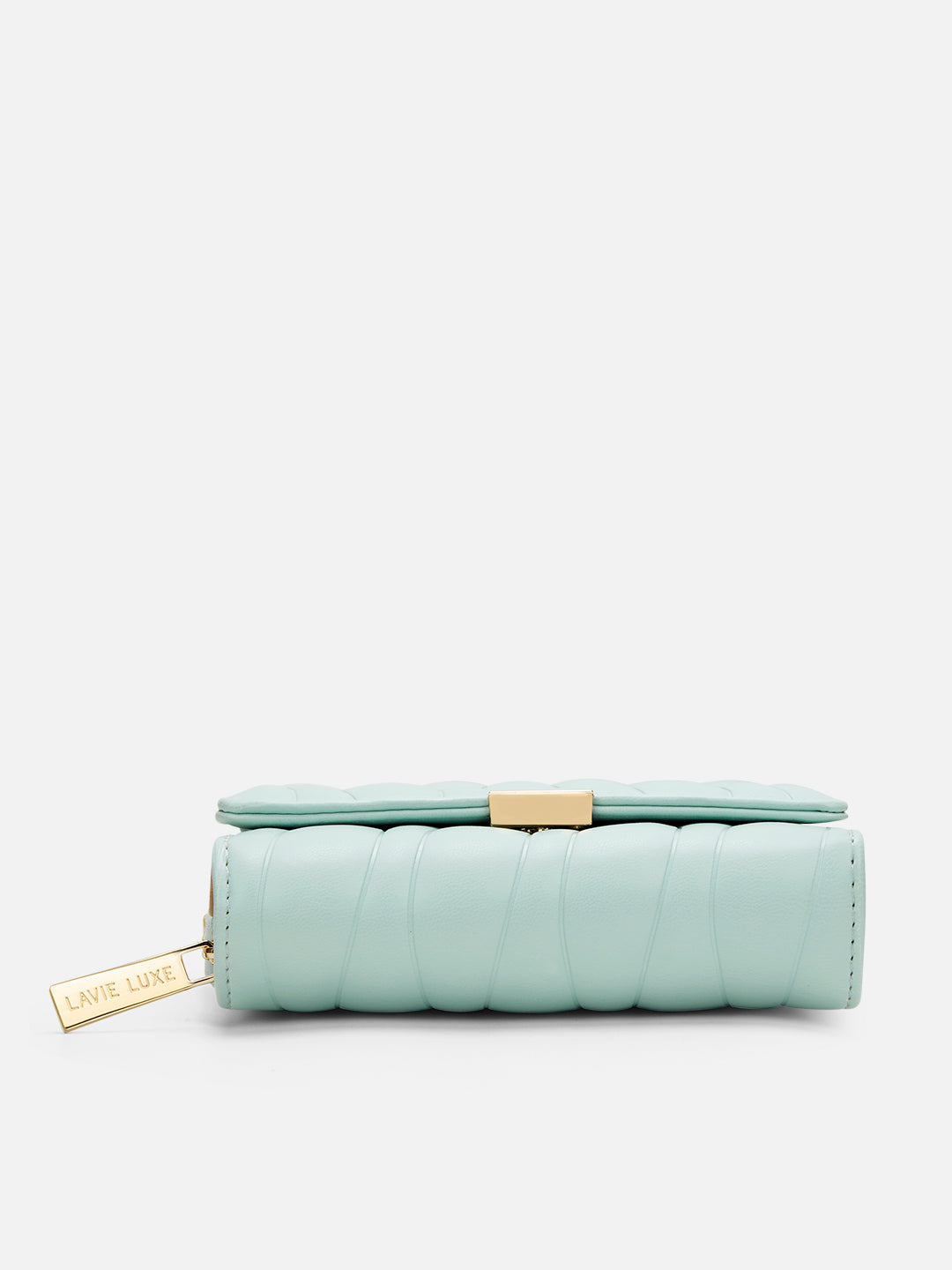 Lucie Emboss Trifold Medium Wallet Mint