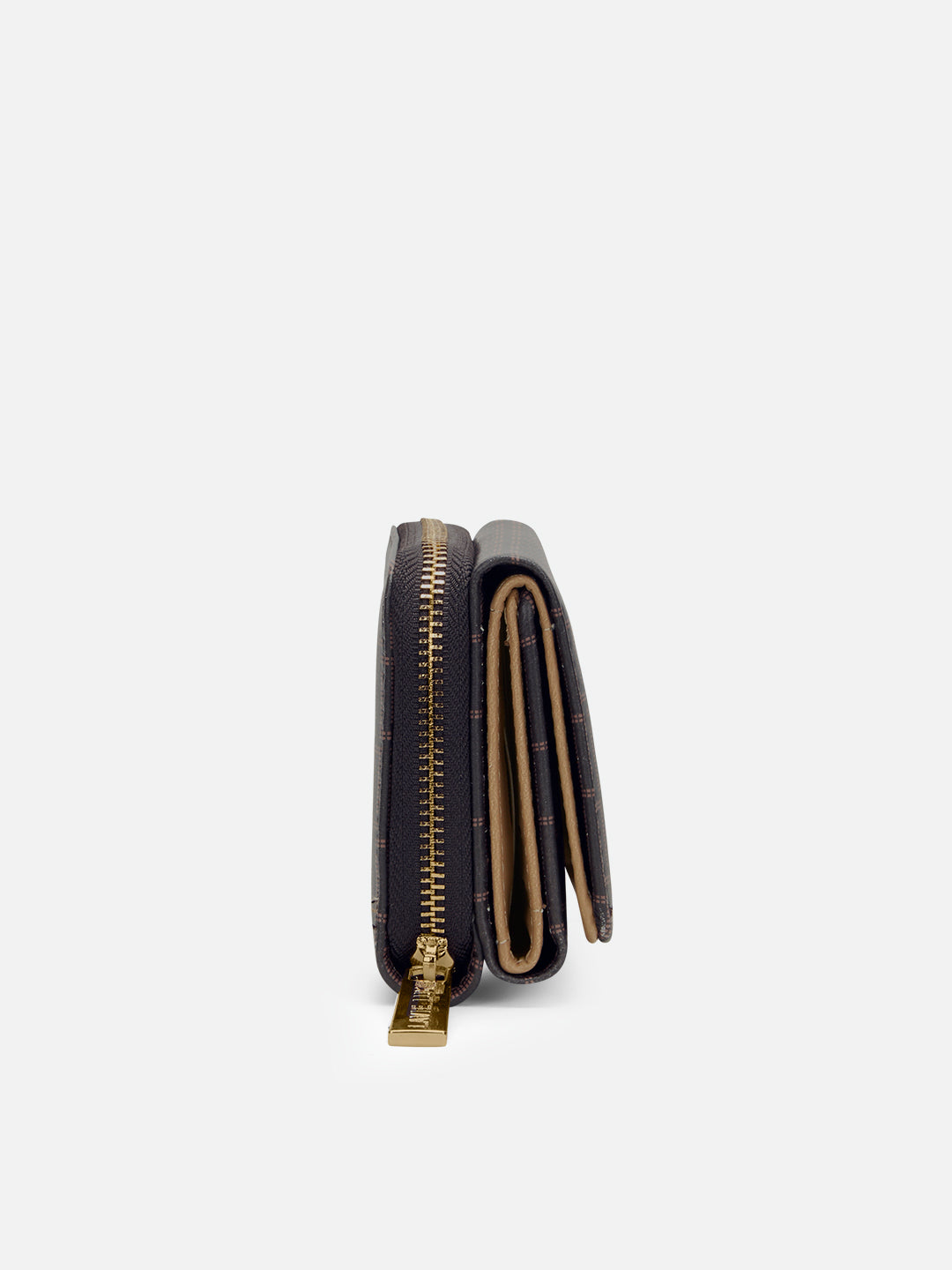Monogram Lea Triifold Small Wallet Choco