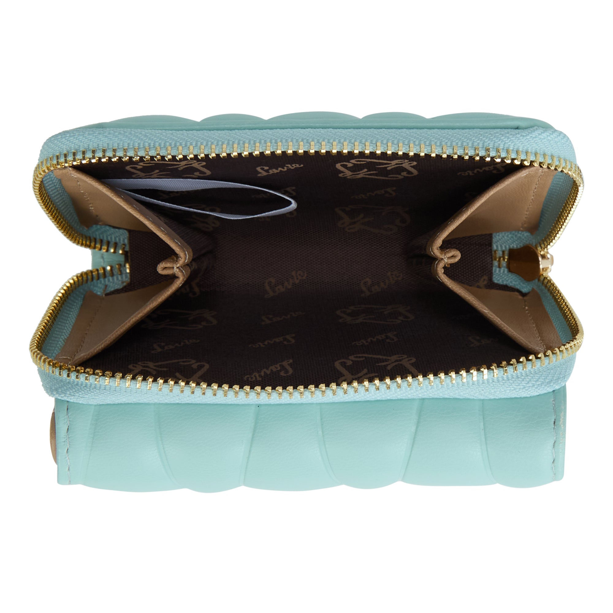 Lucie Emboss Trifold Small Wallet Mint