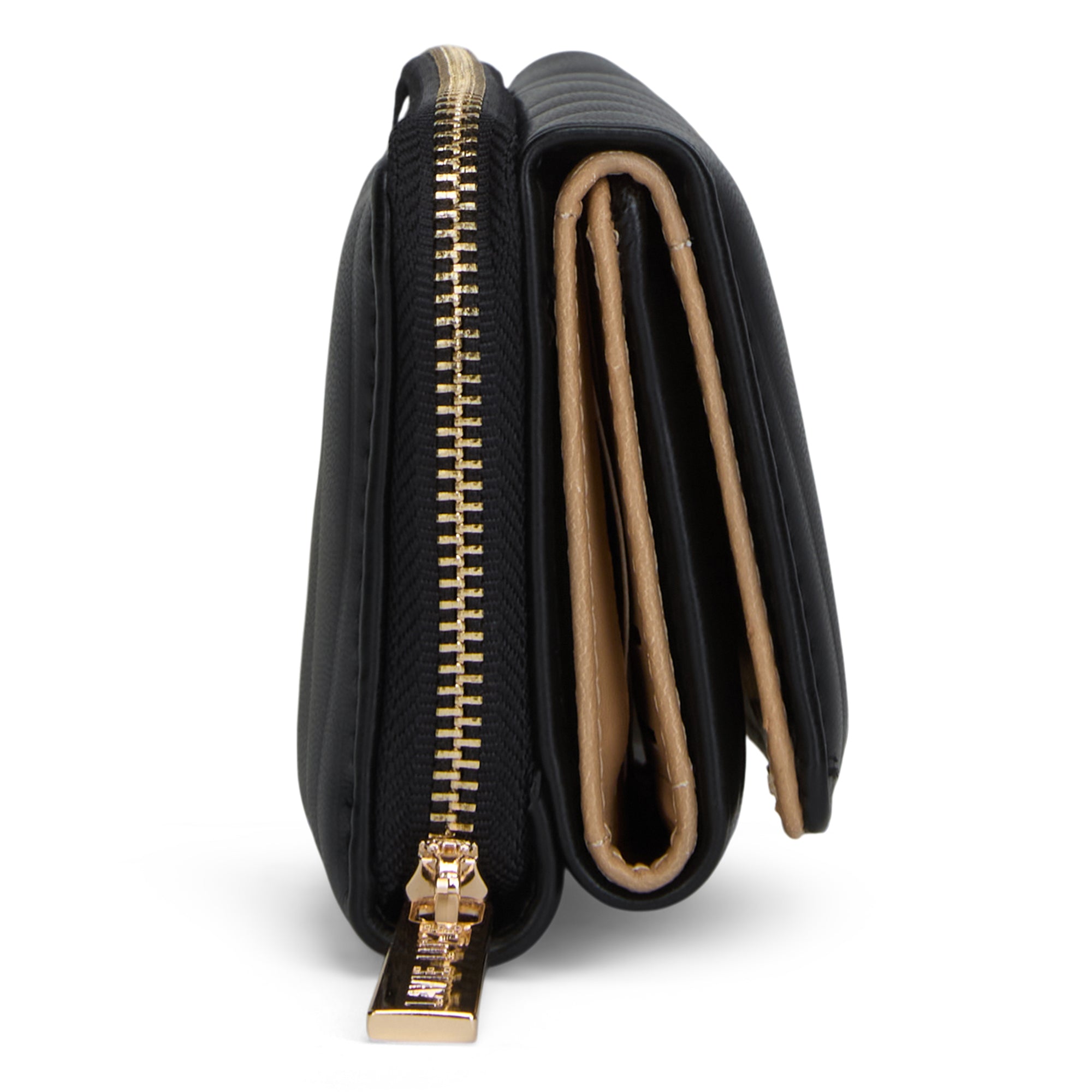 Lucie Emboss Trifold Small Black