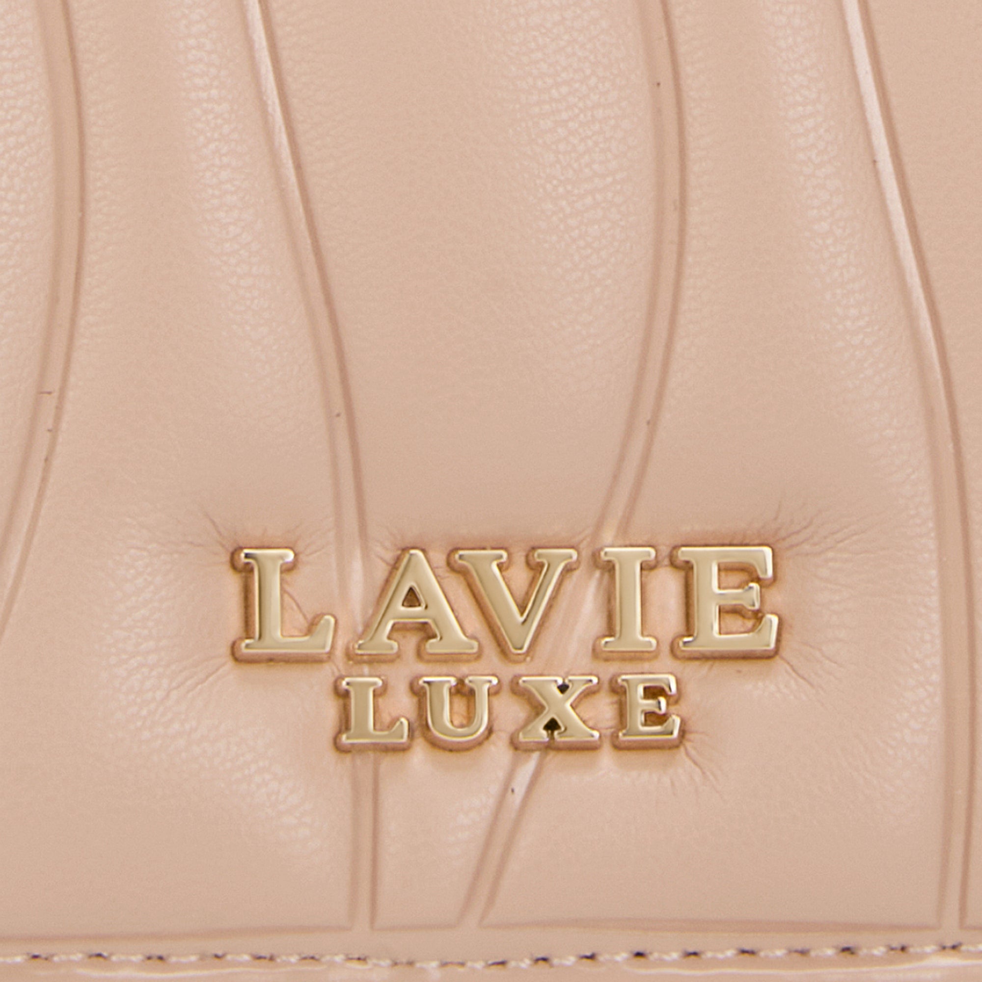 Lucie Emboss Trifold Small Mocha