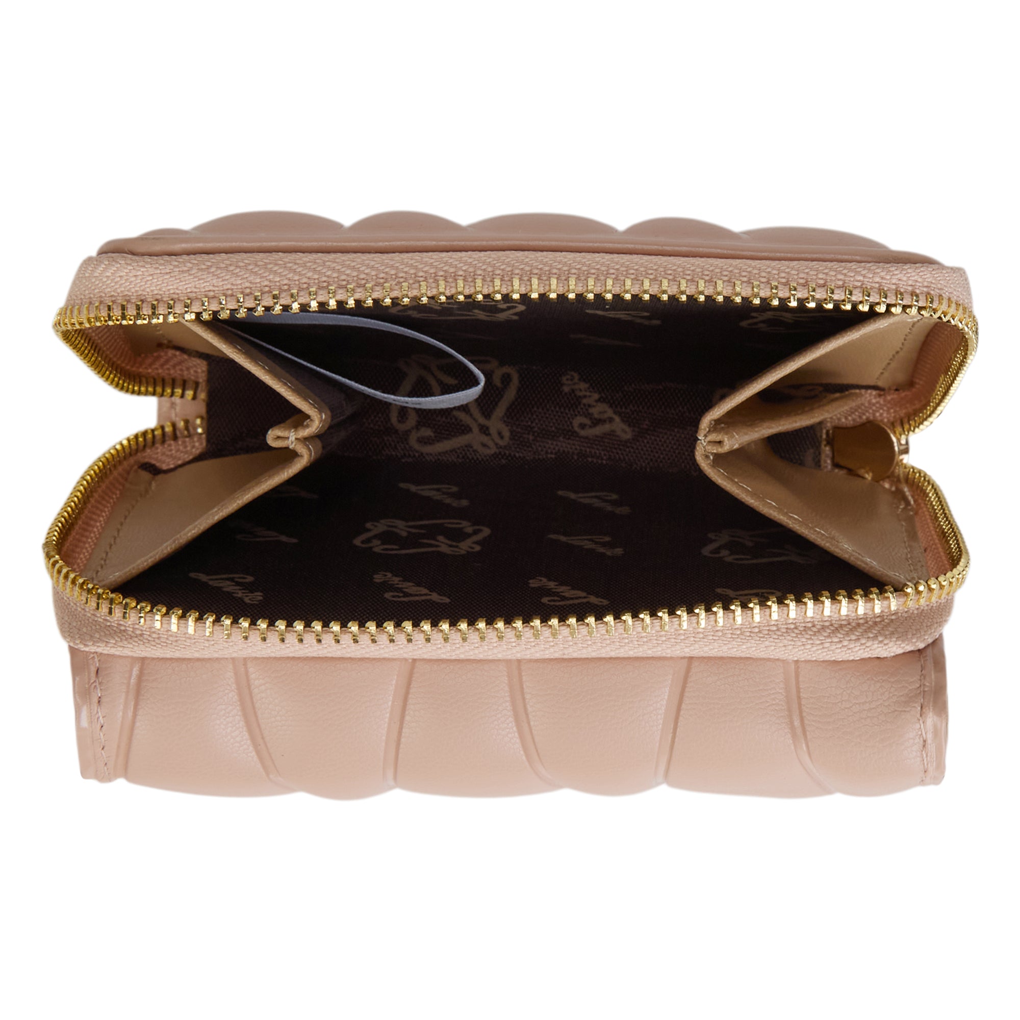 Lucie Emboss Trifold Small Mocha
