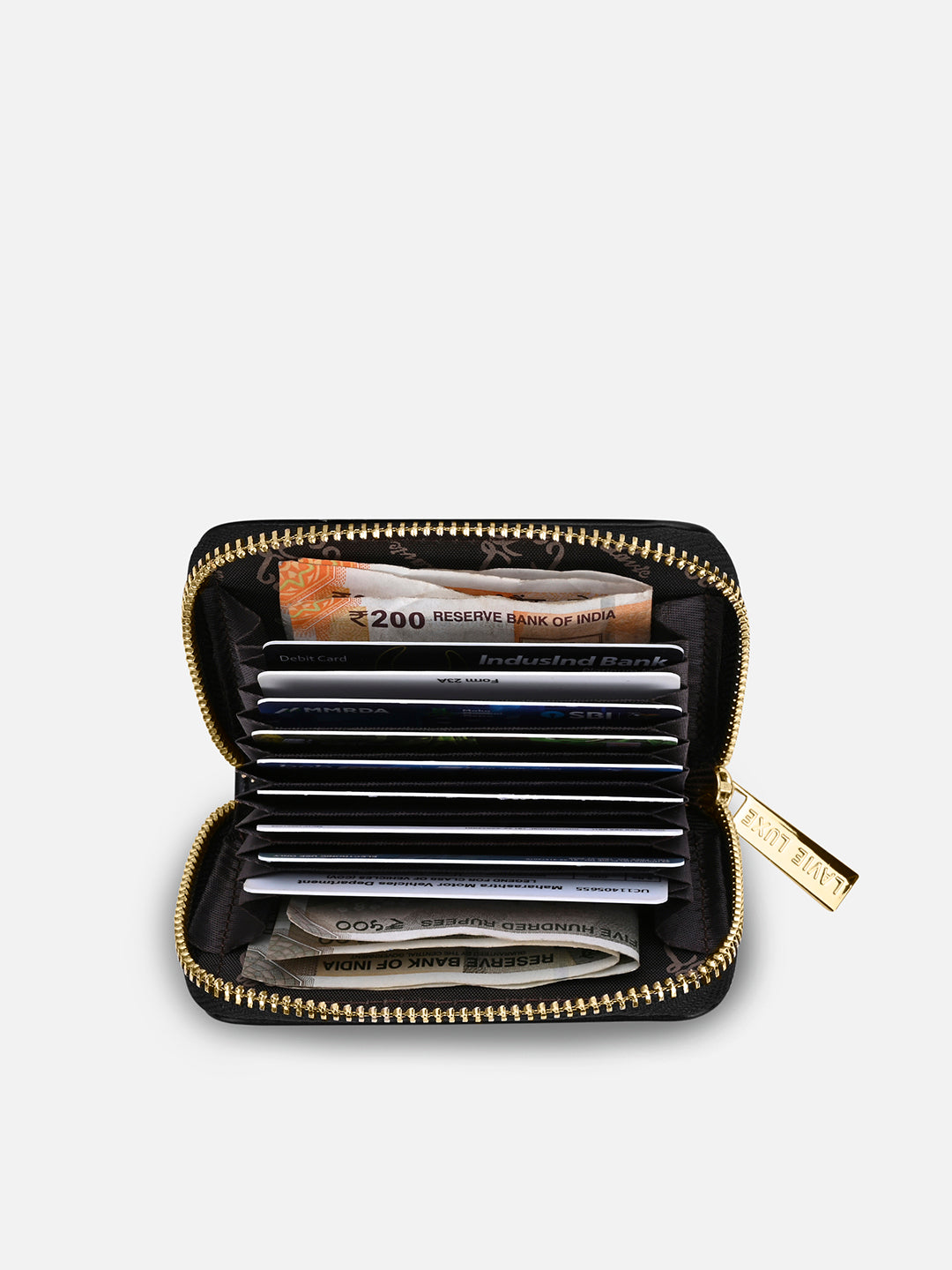 Belle Small Card Wallet Black