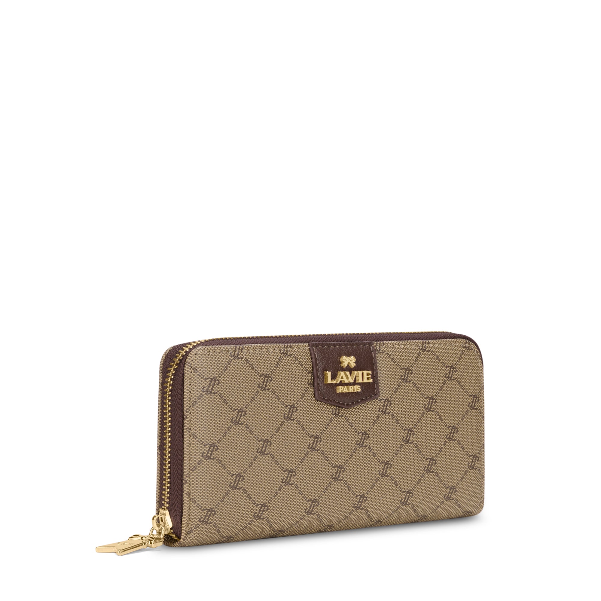 Mono Alfie Large Zip Around Latte