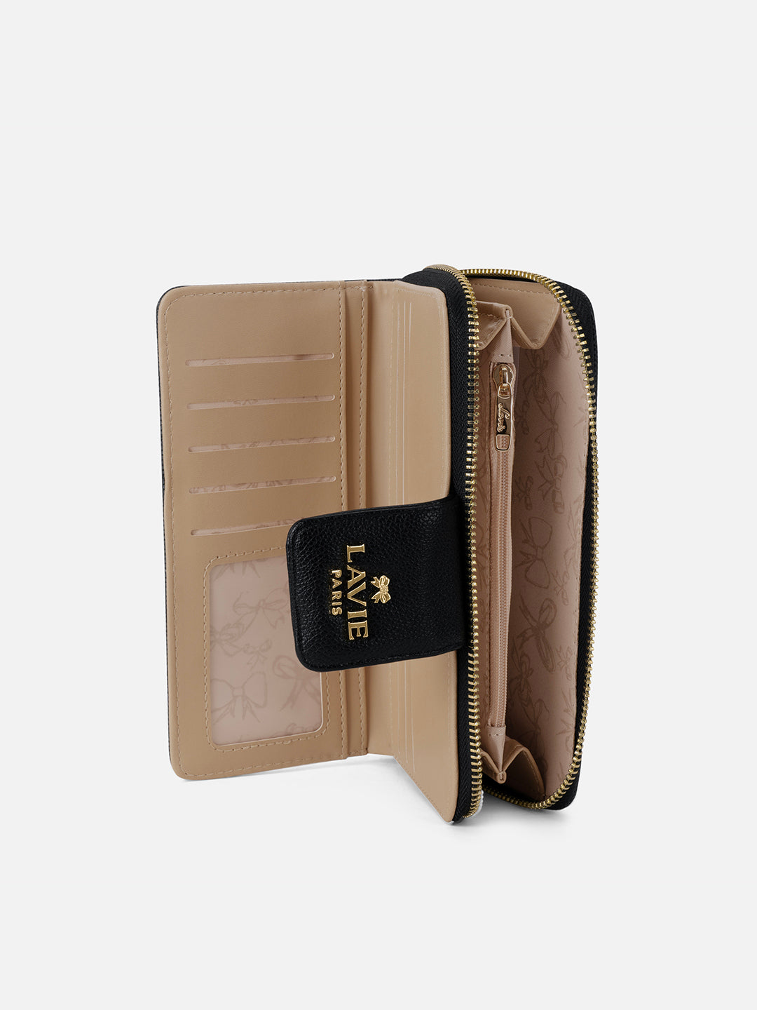 Mono Marie Bifold Zip Around Wallet Charcoal