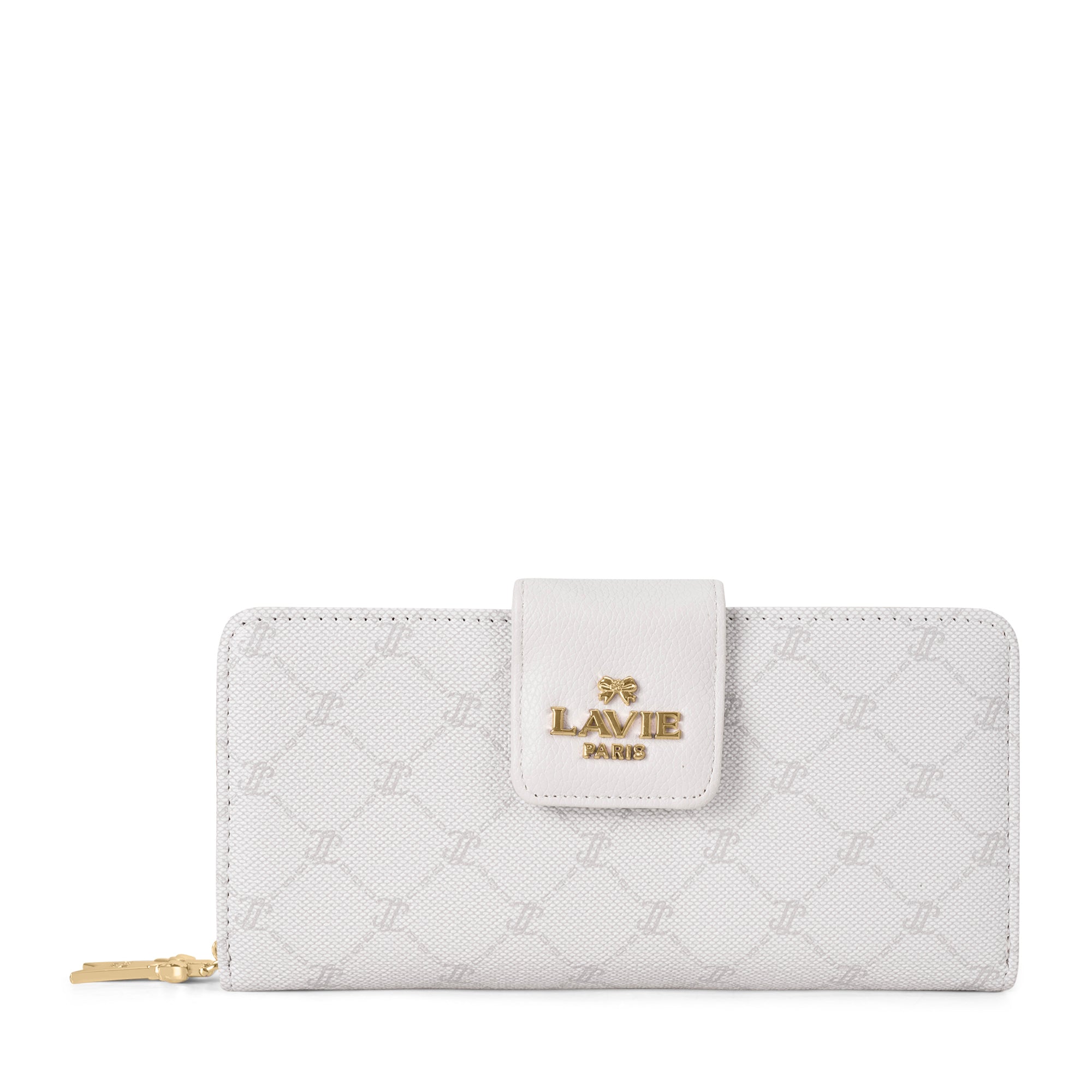 Mono Marie Bifold Zip Around Wallet Ivory