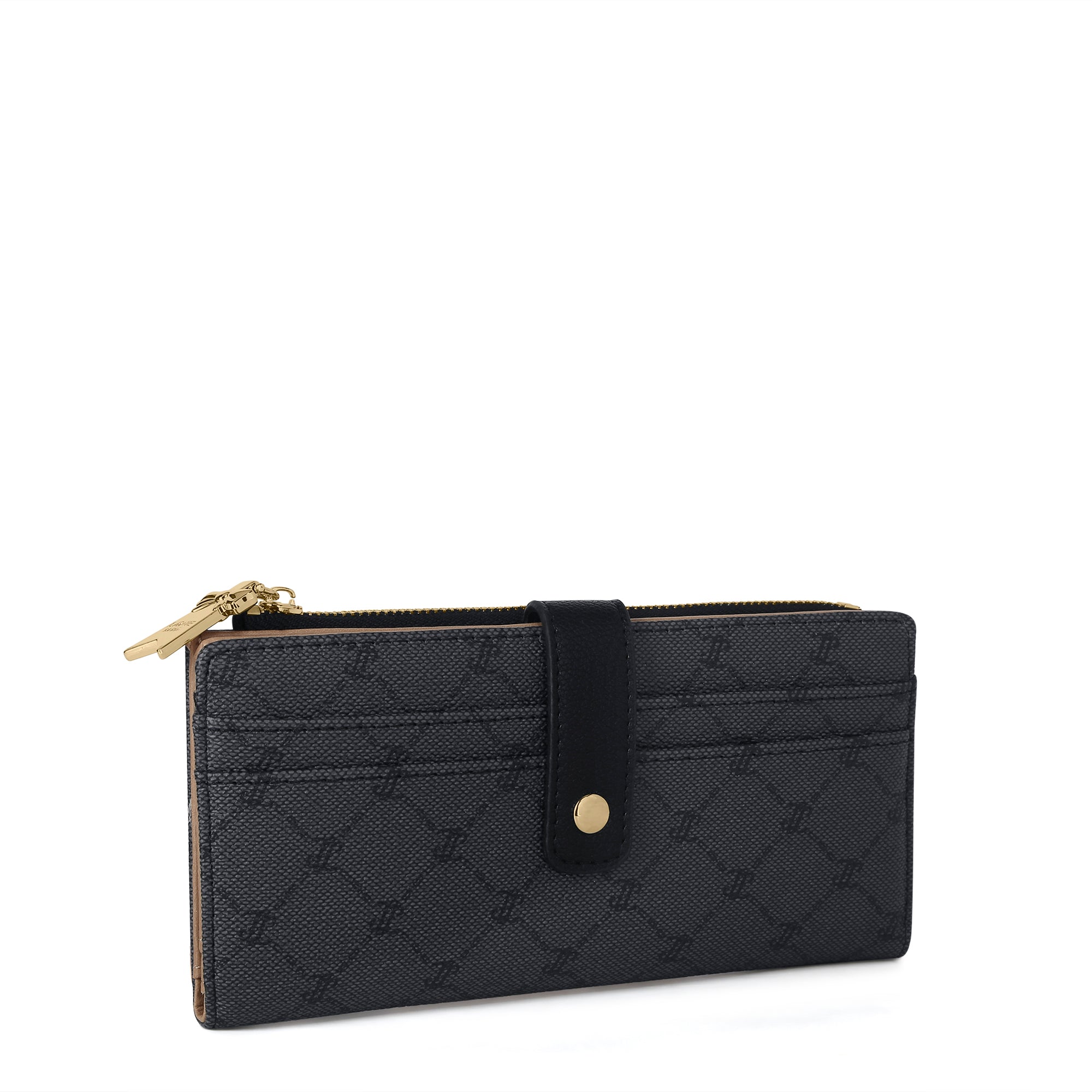 Mono Marice Bifold Zip Wallet Charcoal