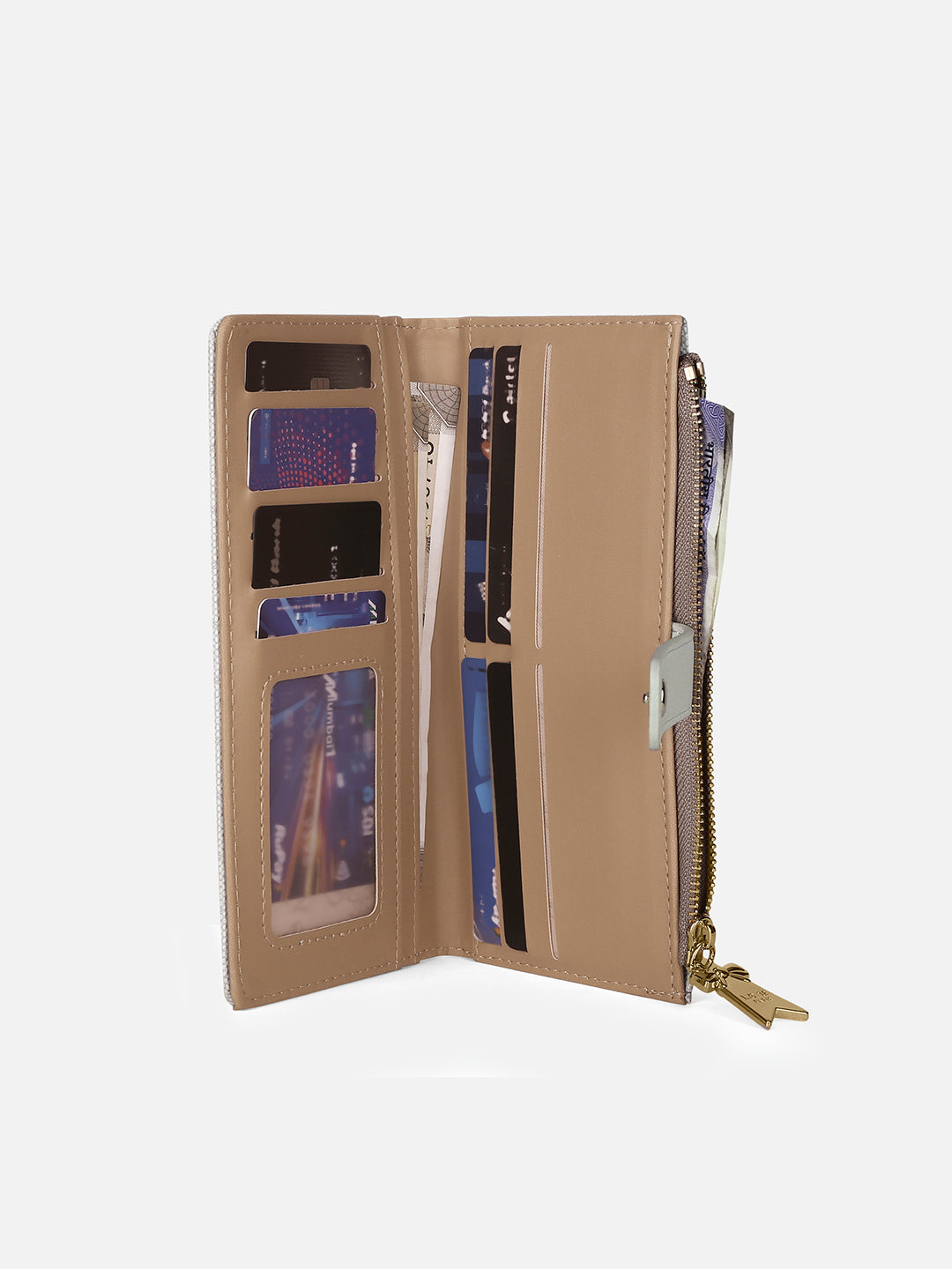 Mono Marice Bifold Zip Wallet Ivory