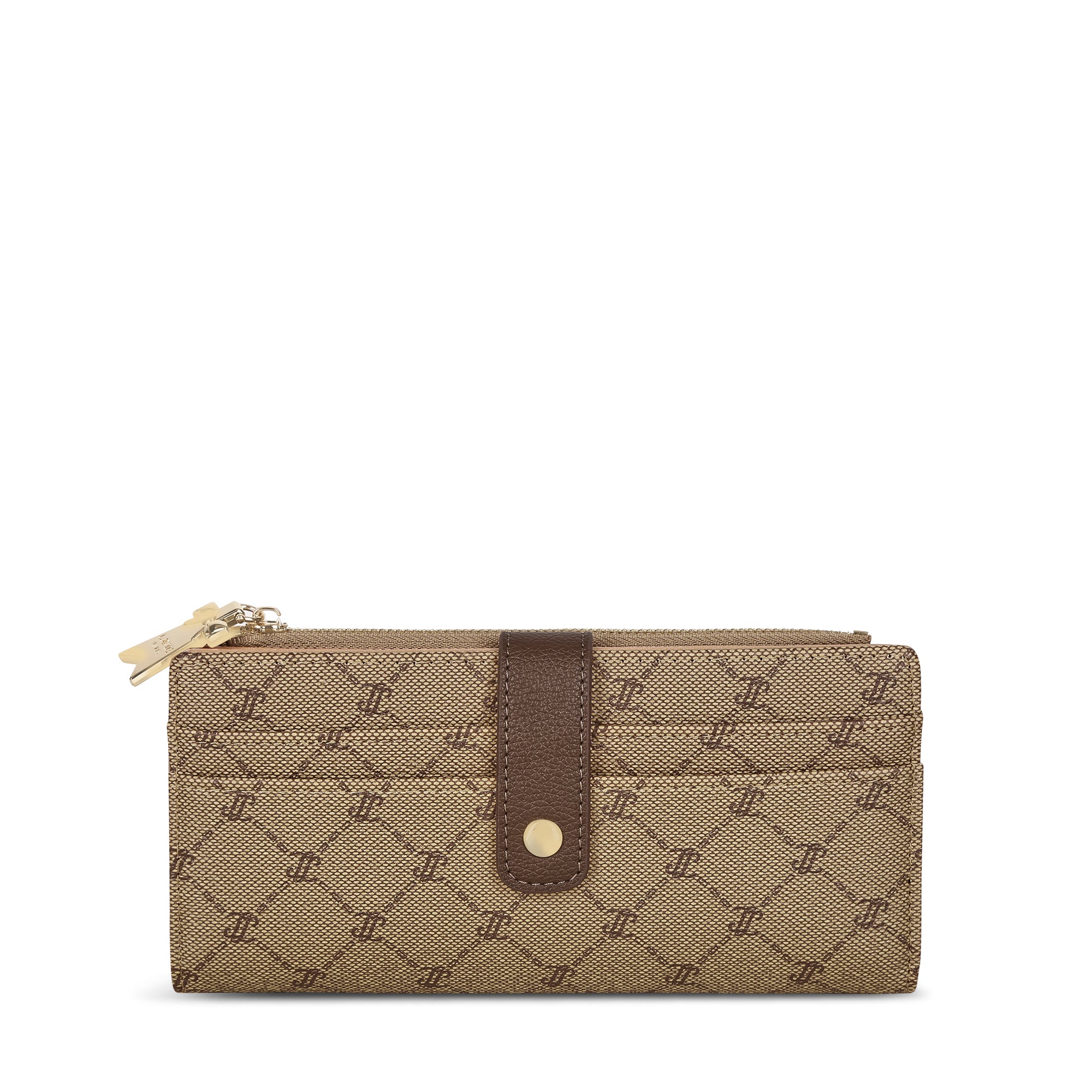 Mono Marice Bifold Zip Wallet Latte