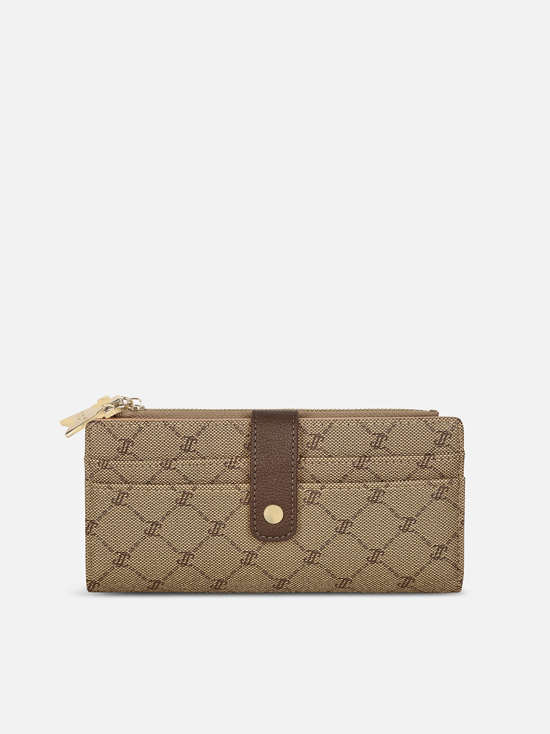 Mono Marice Bifold Zip Wallet Latte
