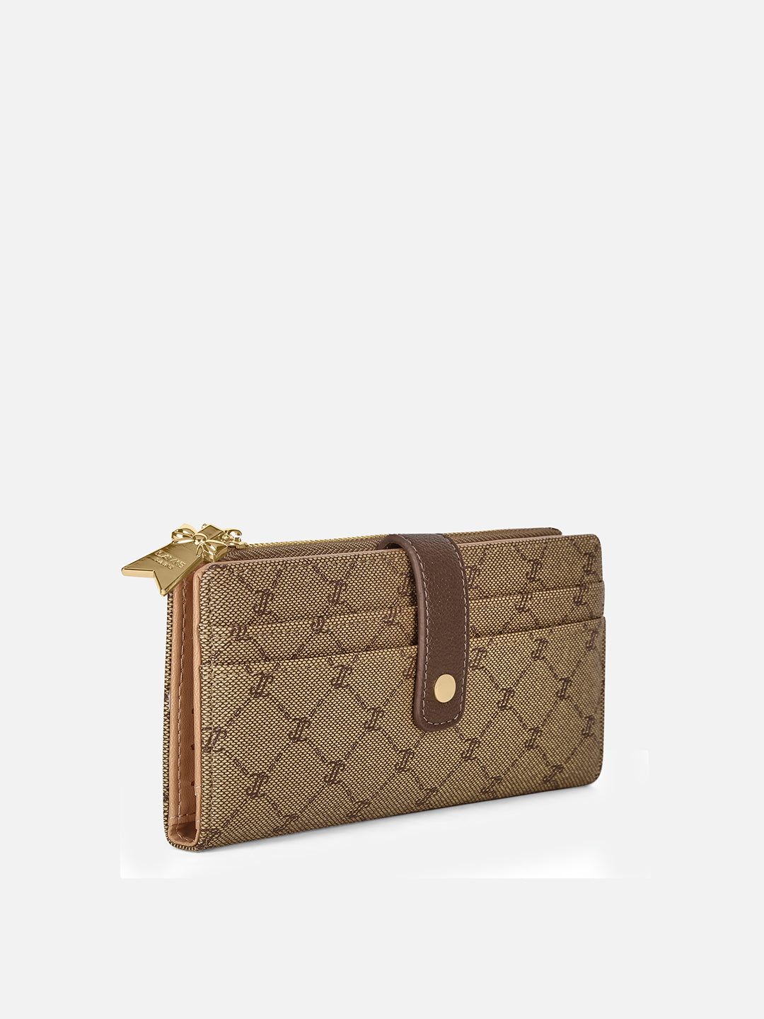Mono Marice Bifold Zip Wallet Latte