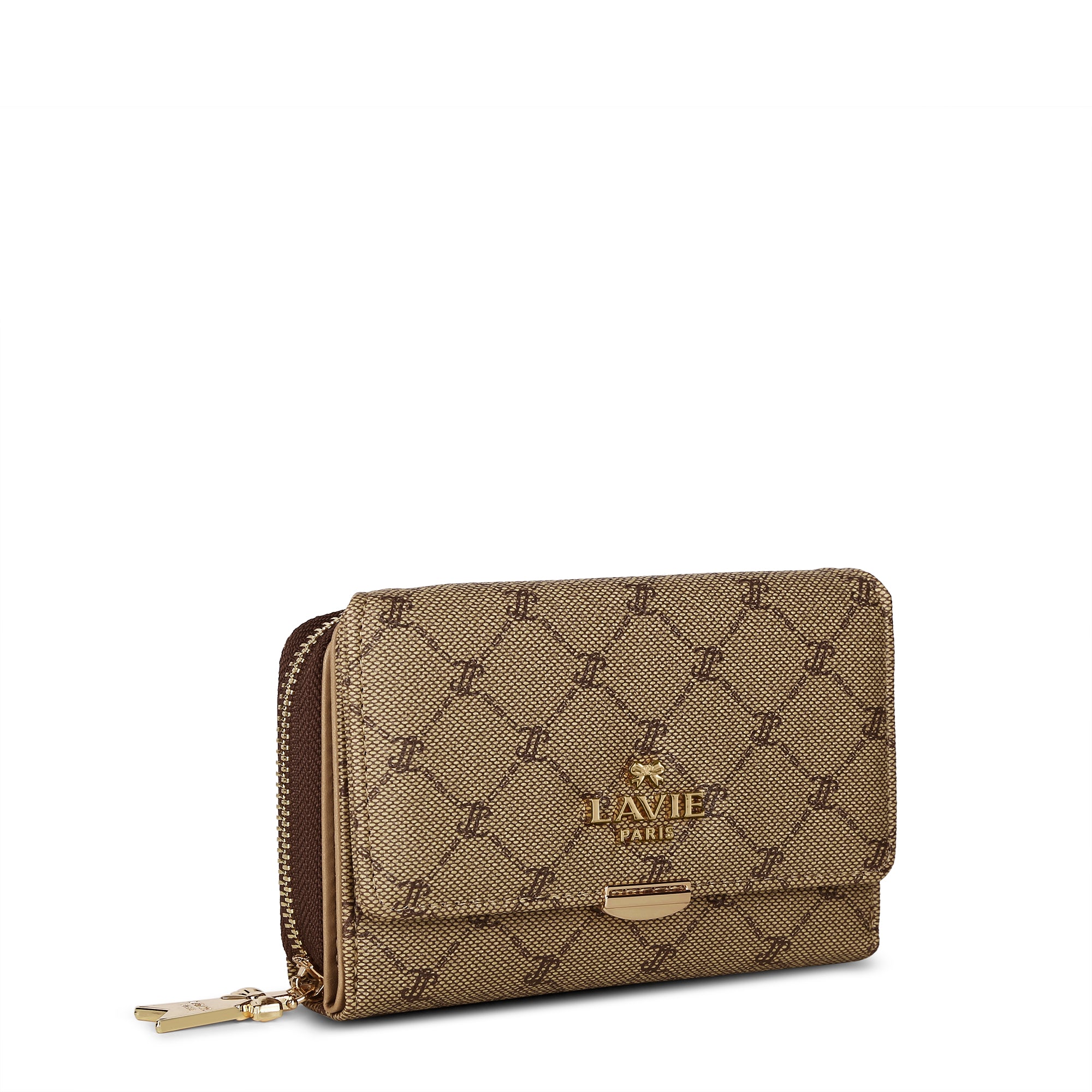 Mono Neomee Trifold Wallet Latte