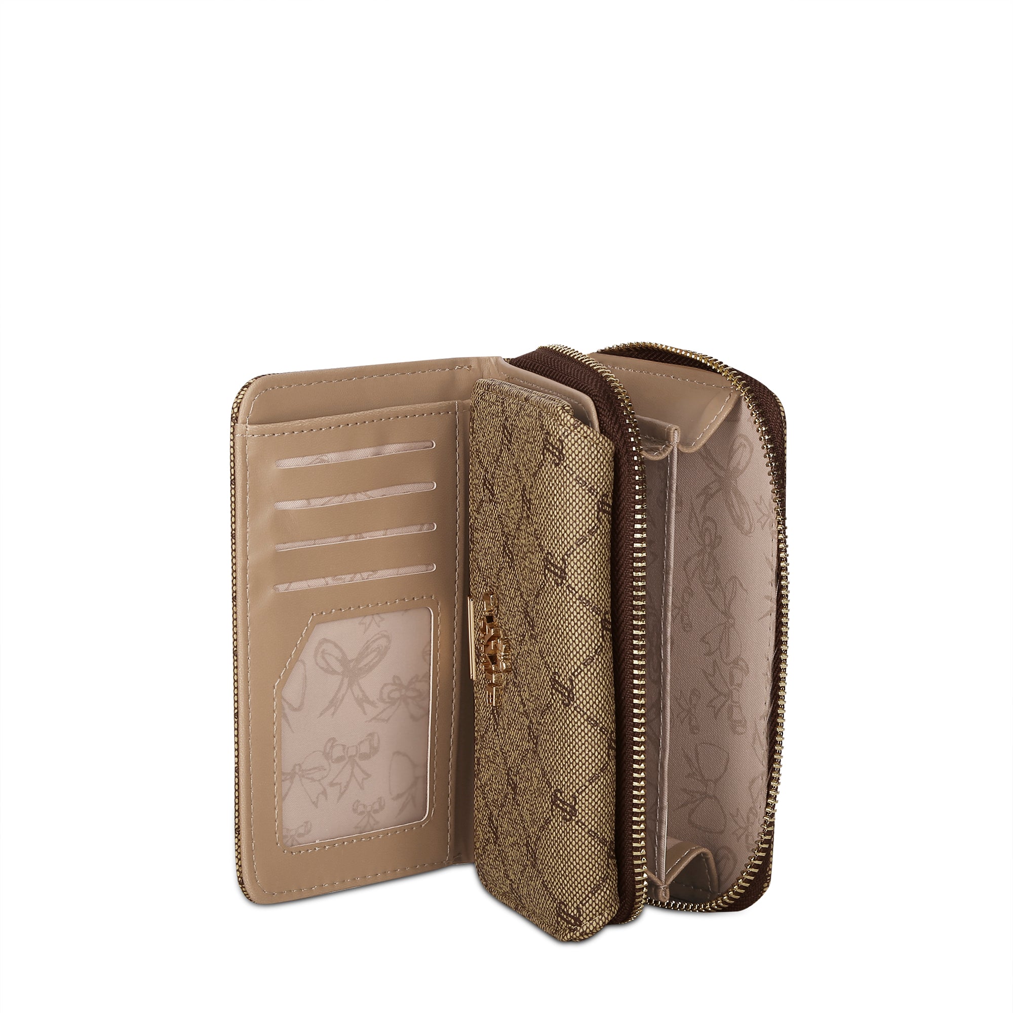 Mono Neomee Trifold Wallet Latte