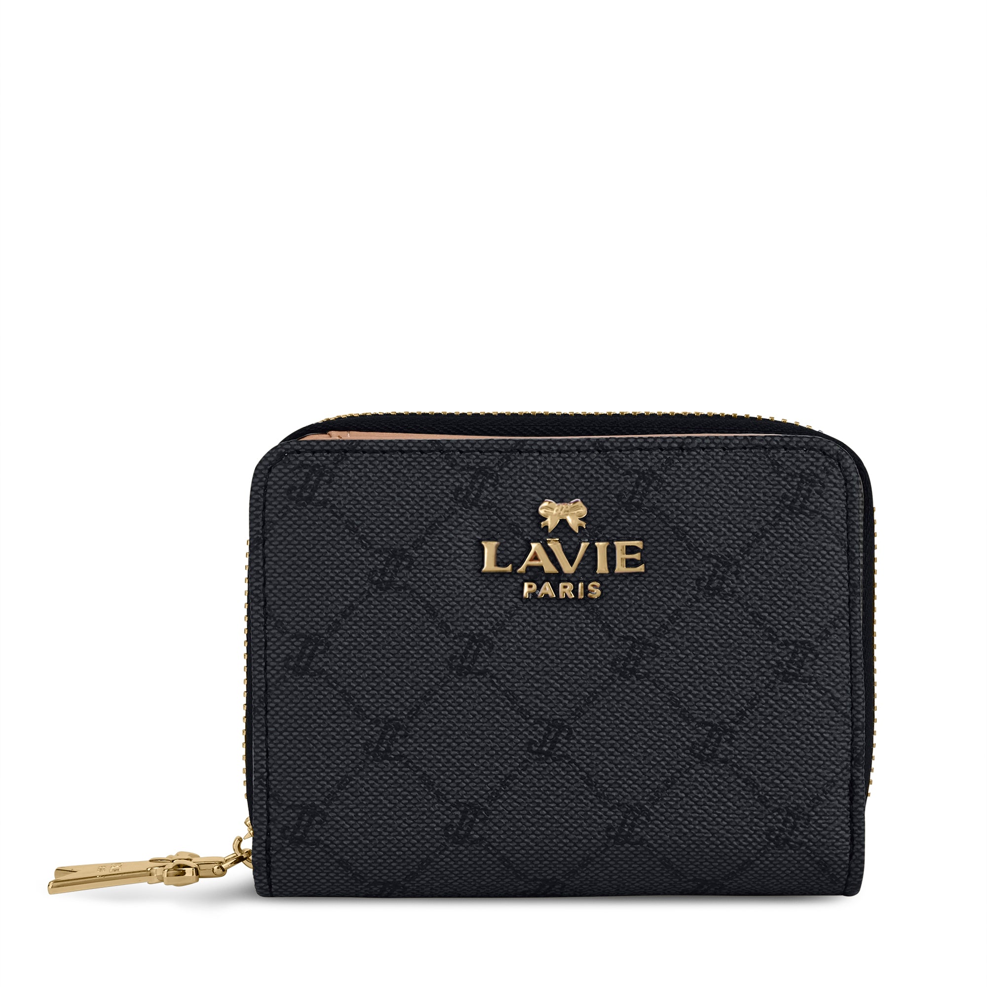 Mono Lynette Flap Zip Around Wallet Charcoal