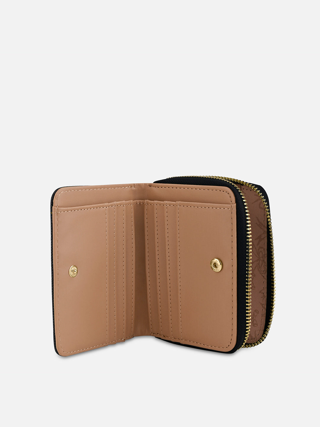 Mono Lynette Flap Zip Around Wallet Charcoal