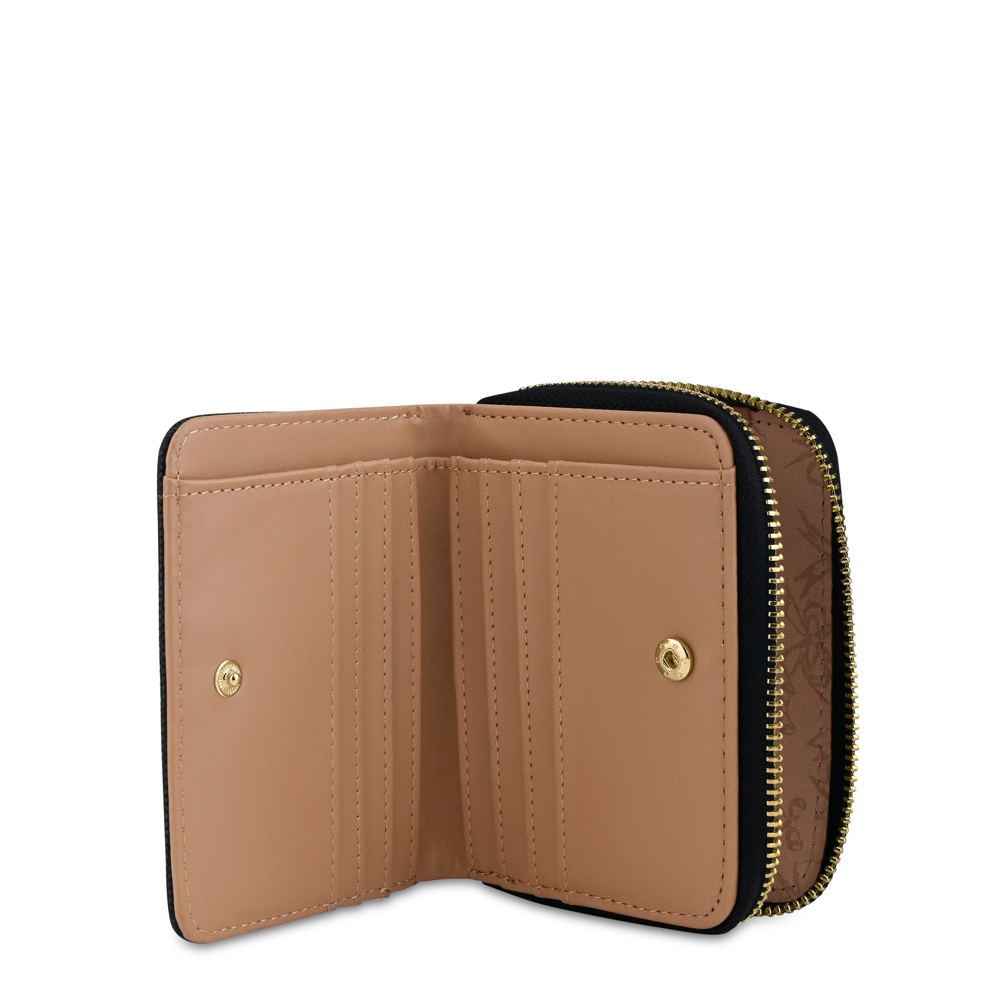 Mono Lynette Flap Zip Around Wallet Charcoal