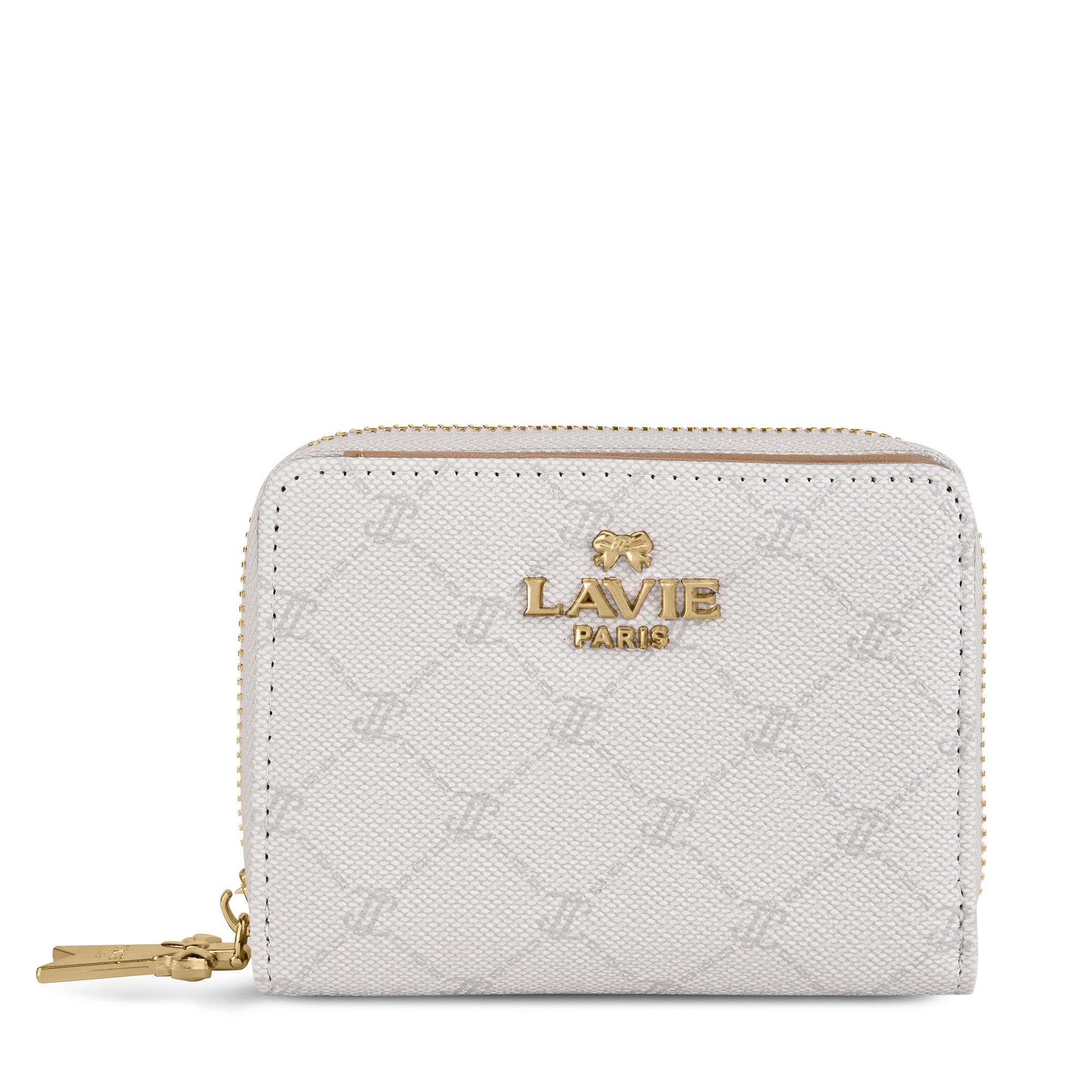 Mono Lynette Flap Zip Around Wallet Ivory