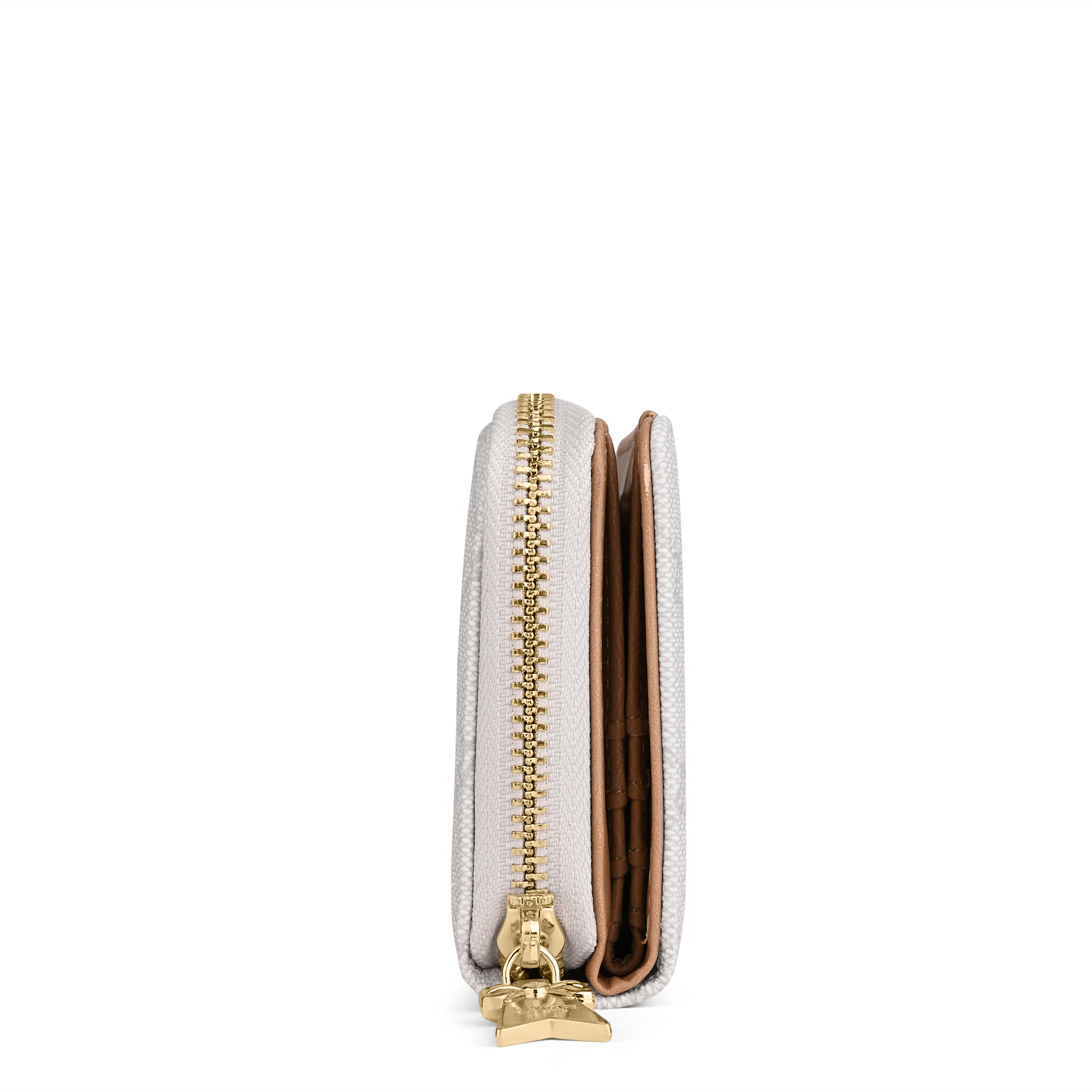 Mono Lynette Flap Zip Around Wallet Ivory