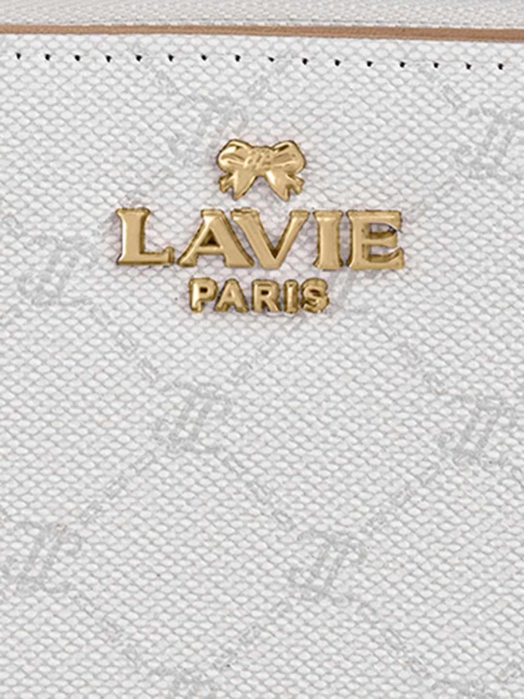 Mono Lynette Flap Zip Around Wallet Ivory