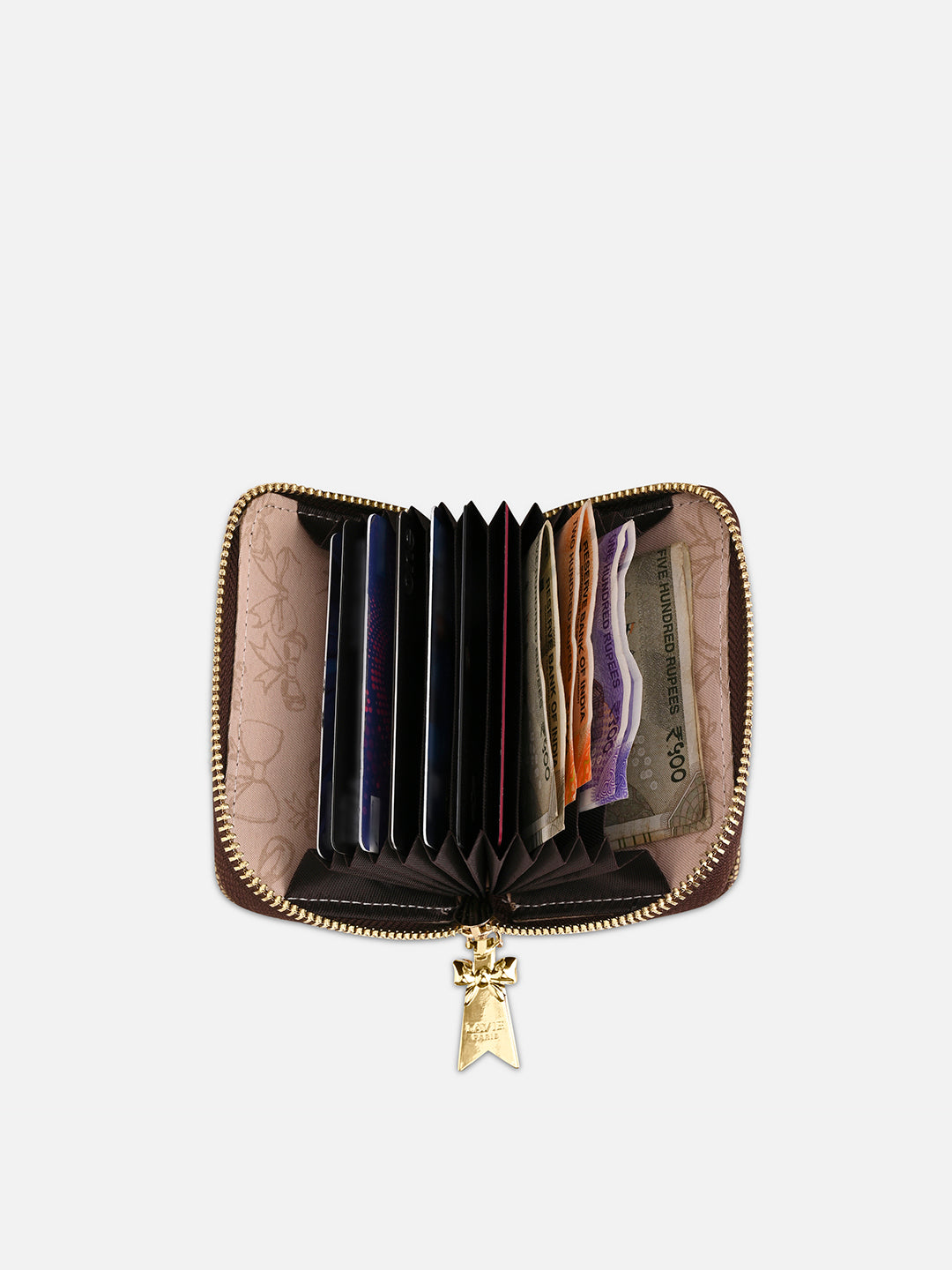 Mono Bracia Small Card Wallet Latte