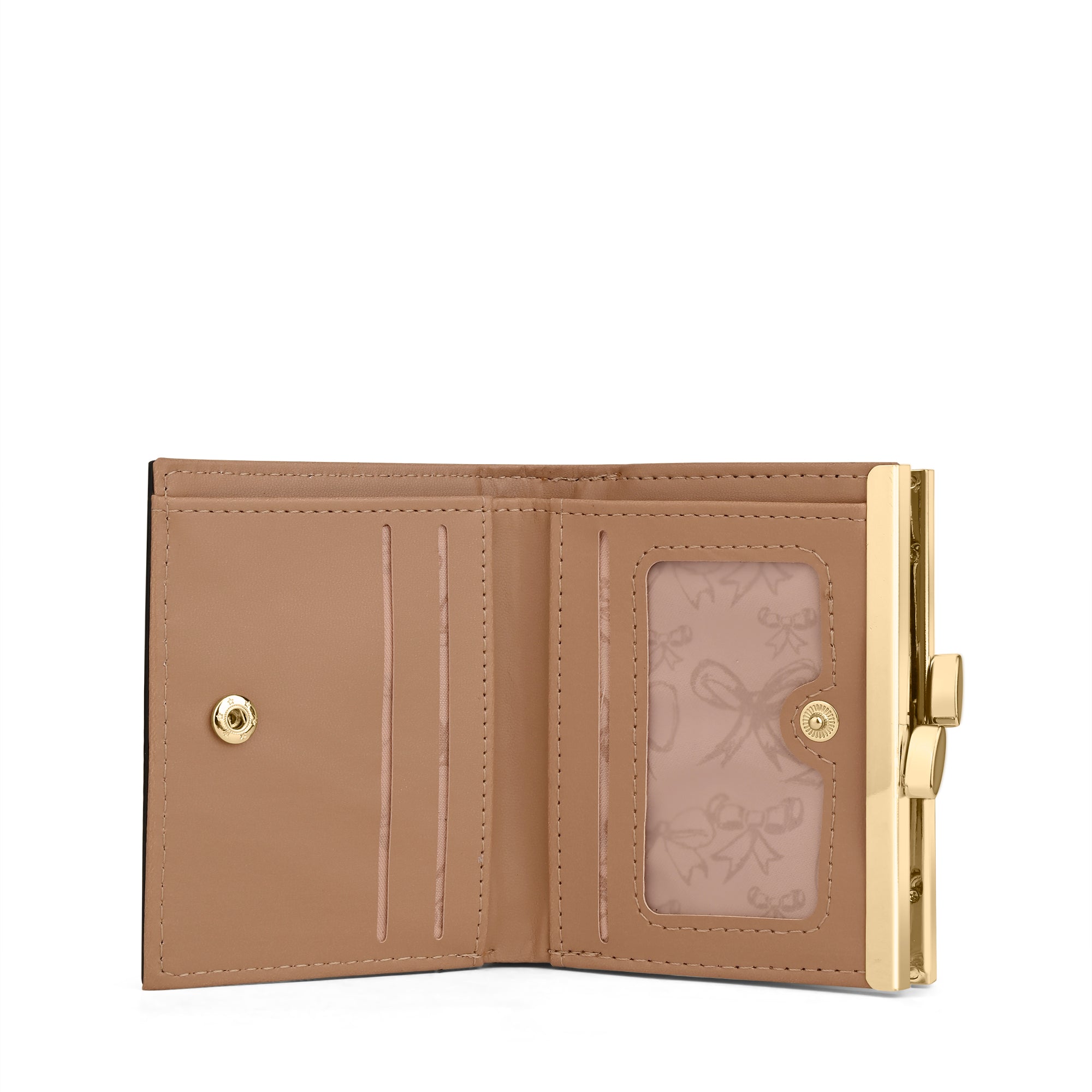 Mono Romane Small Frame Wallet Charcoal