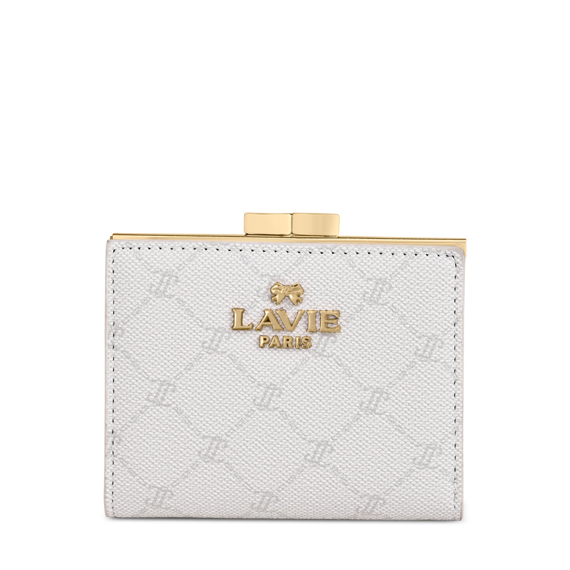 Mono Romane Small Frame Wallet Ivory