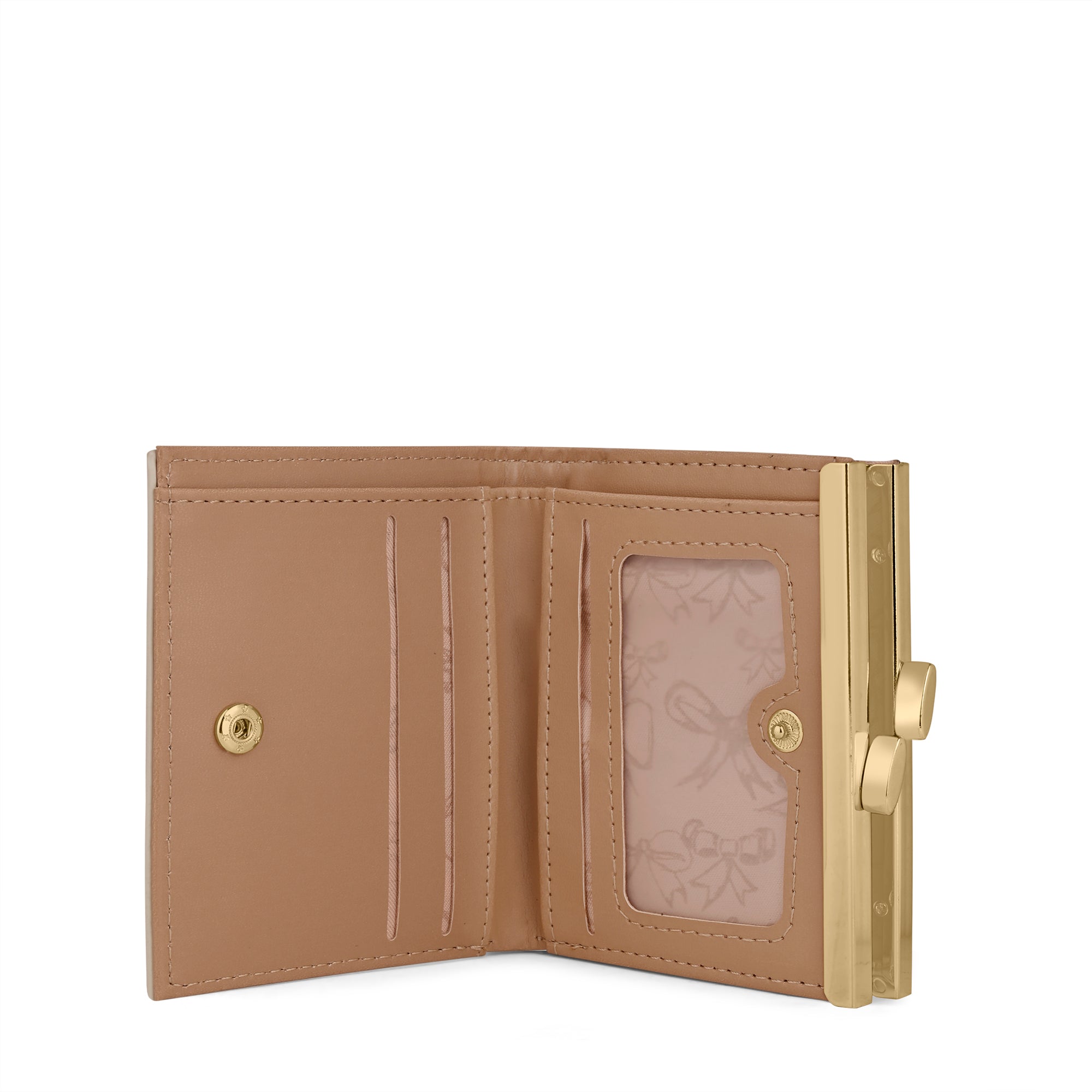 Mono Romane Small Frame Wallet Ivory