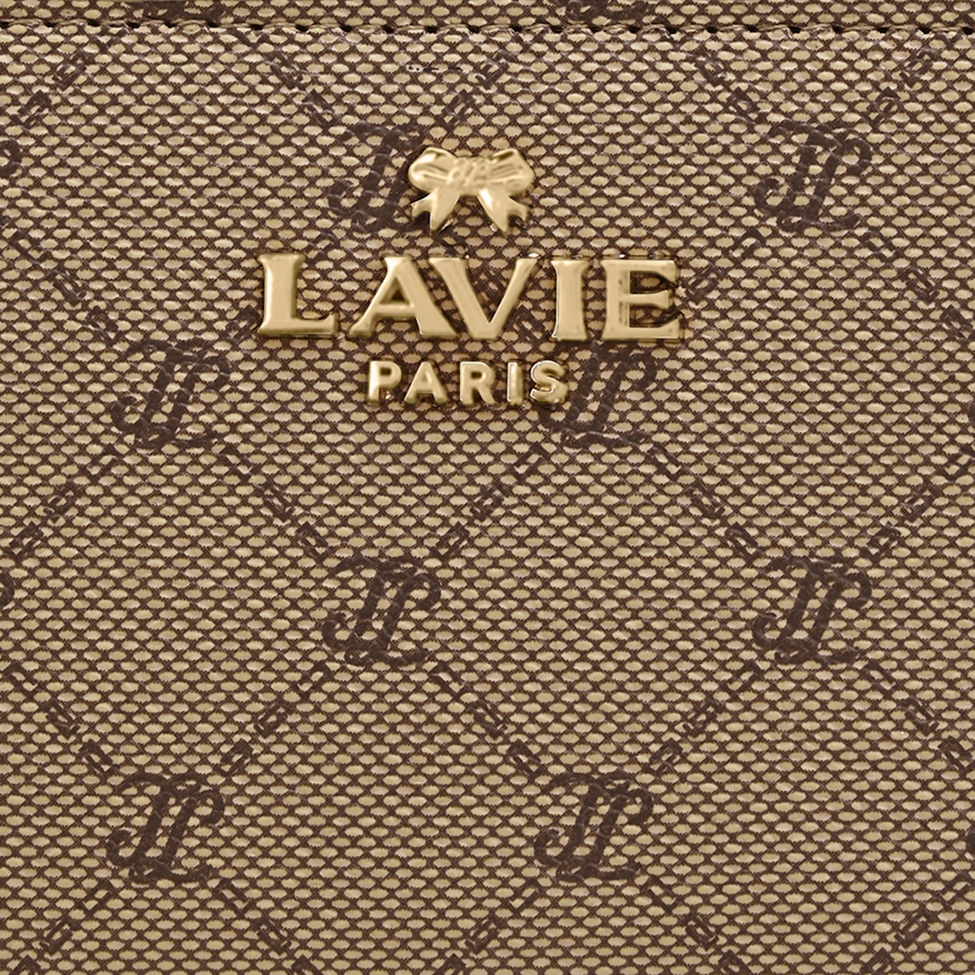 Mono Romane Small Frame Wallet Latte