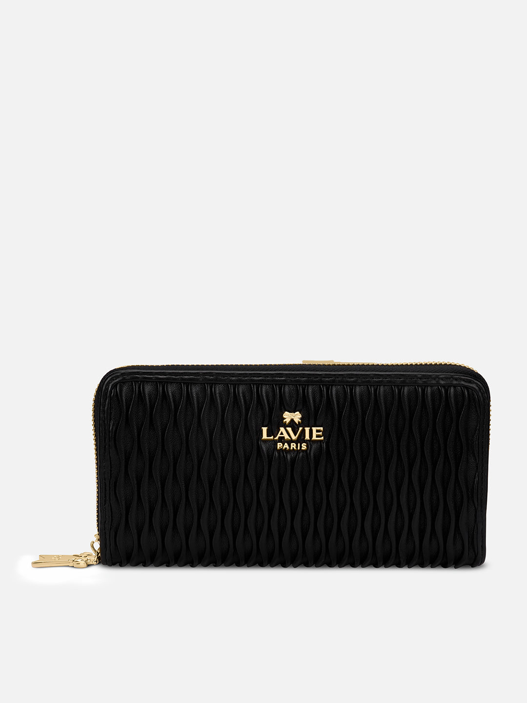 Pli Elite Large Zip Around Wallet Black