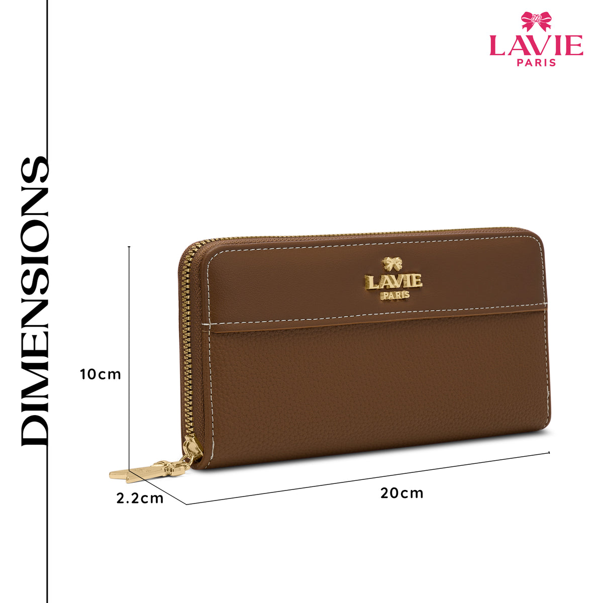 Soft Alfie Zip Around Large Tan Wallet