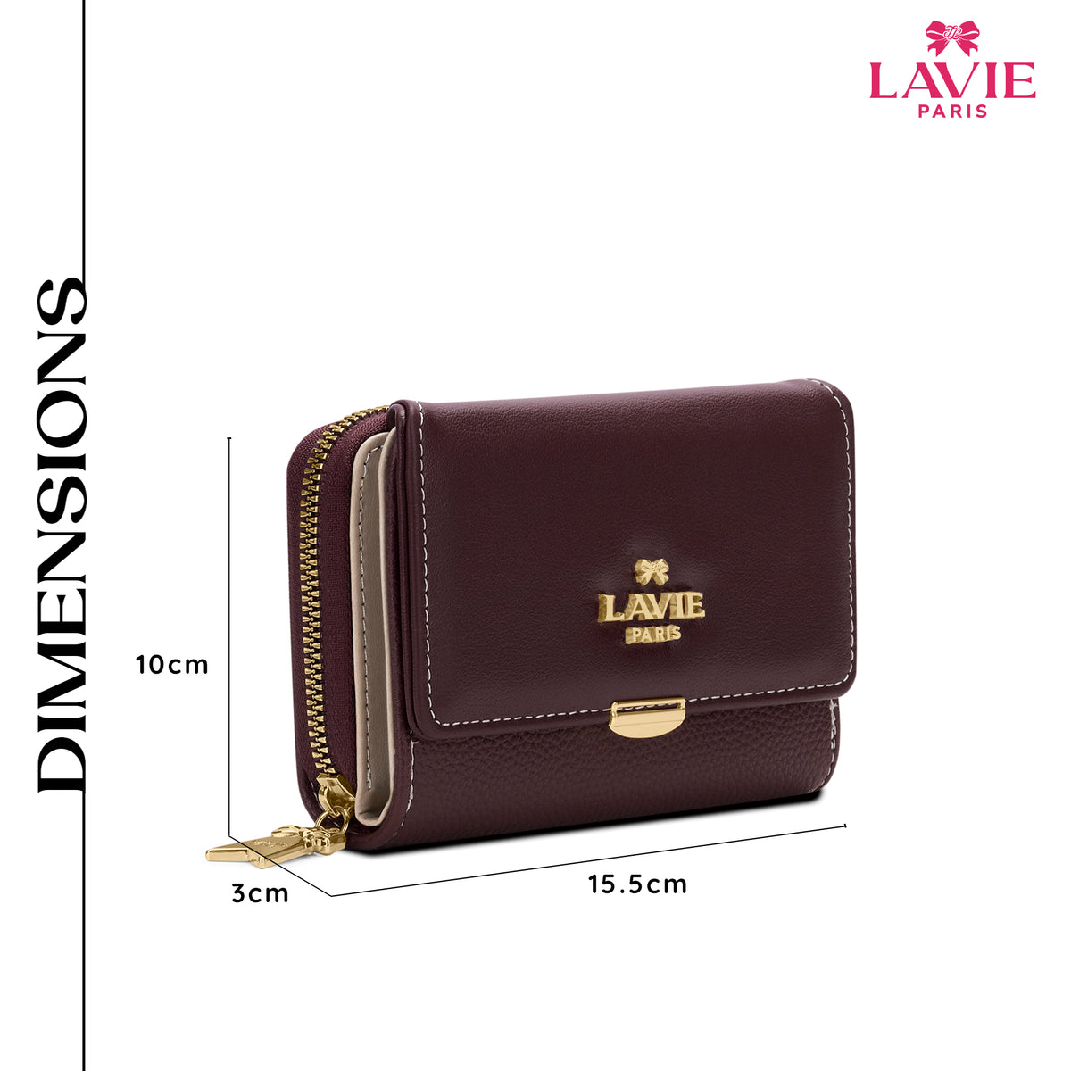 Soft Neomee Trifold Medium Wine Wallet