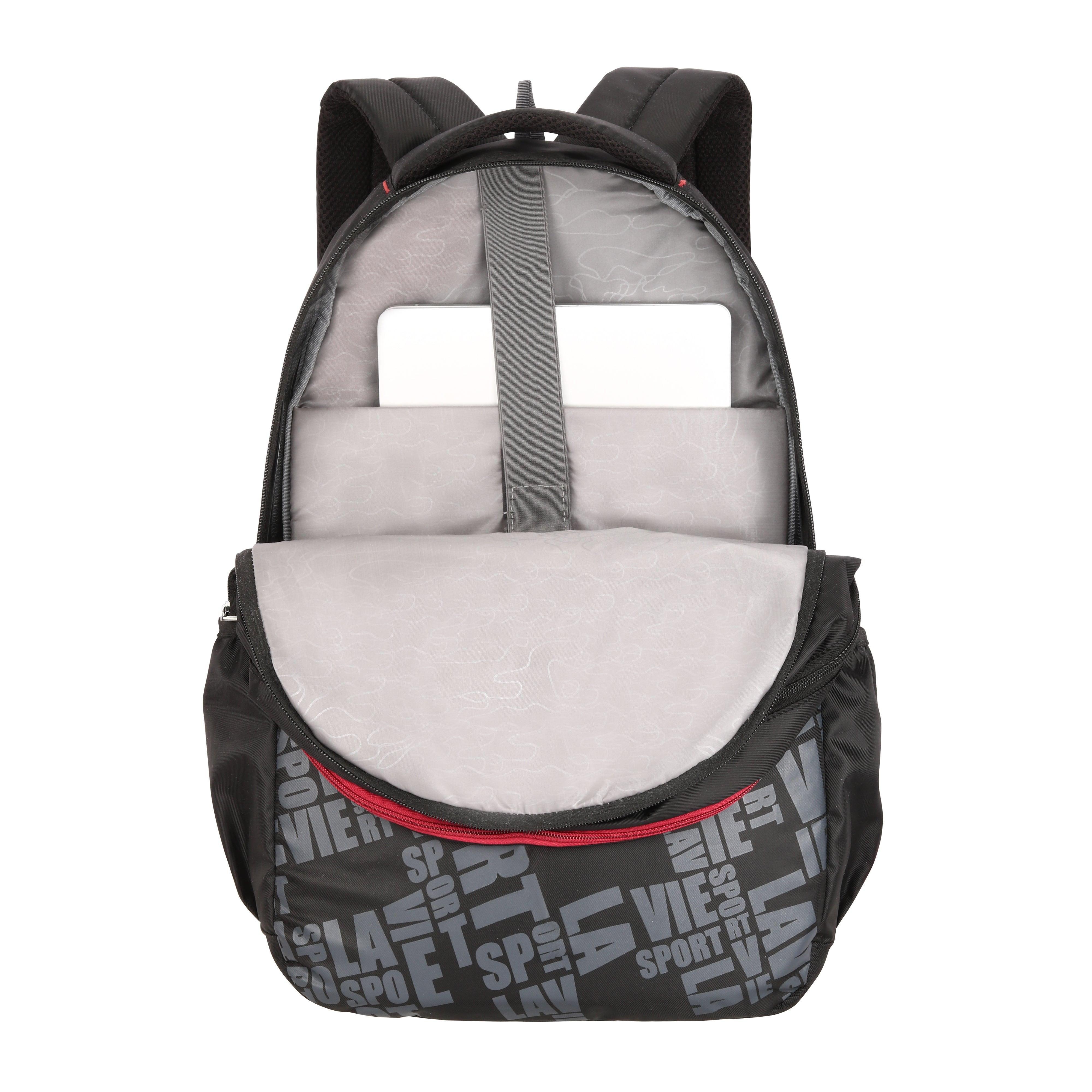 Lavie Sport Play 33L Laptop Backpack For School & College Boys & Girls Black - Lavie World
