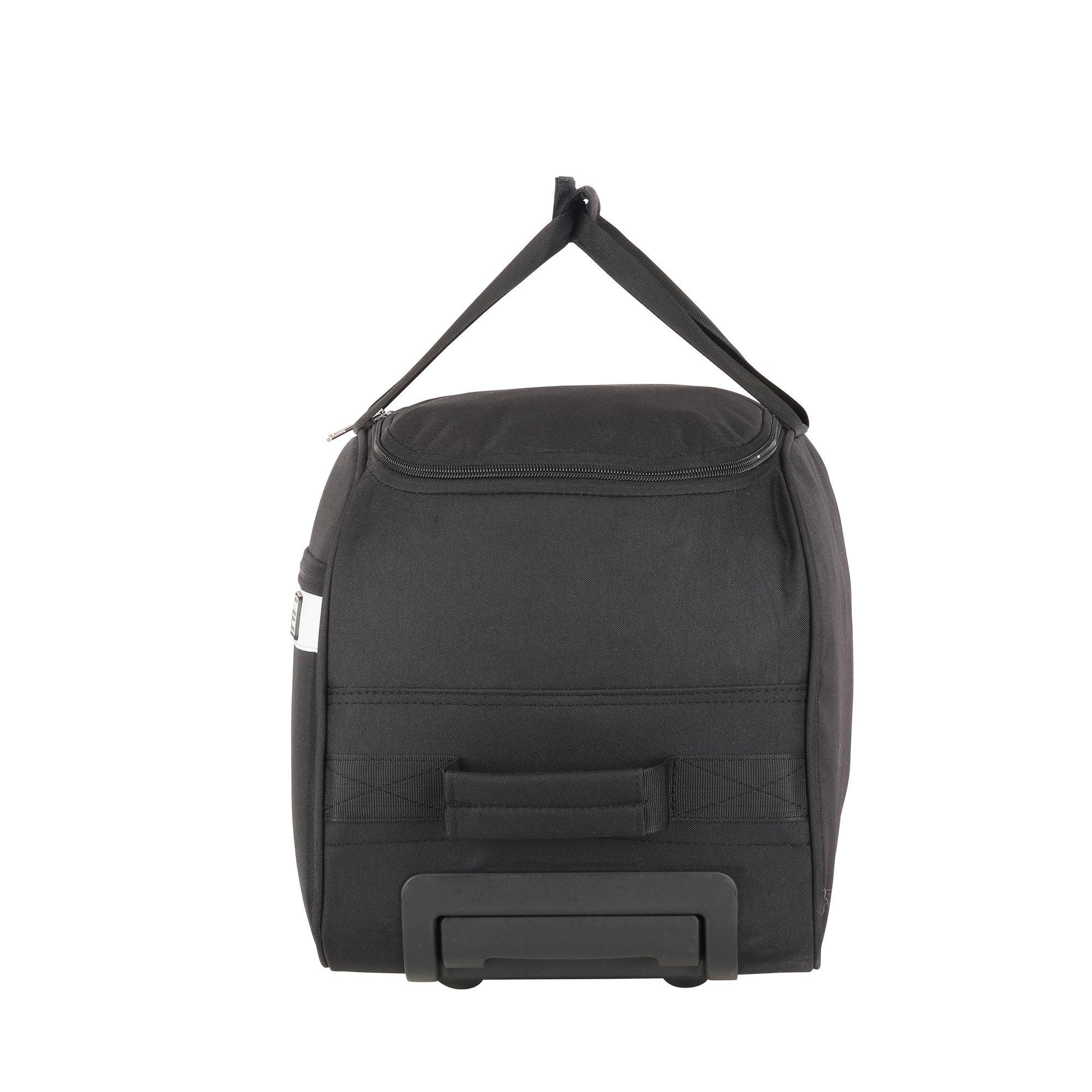 Lavie Sport Cabin Size 53 cms Meridian X Wheel Duffle Bag | Black - Lavie World