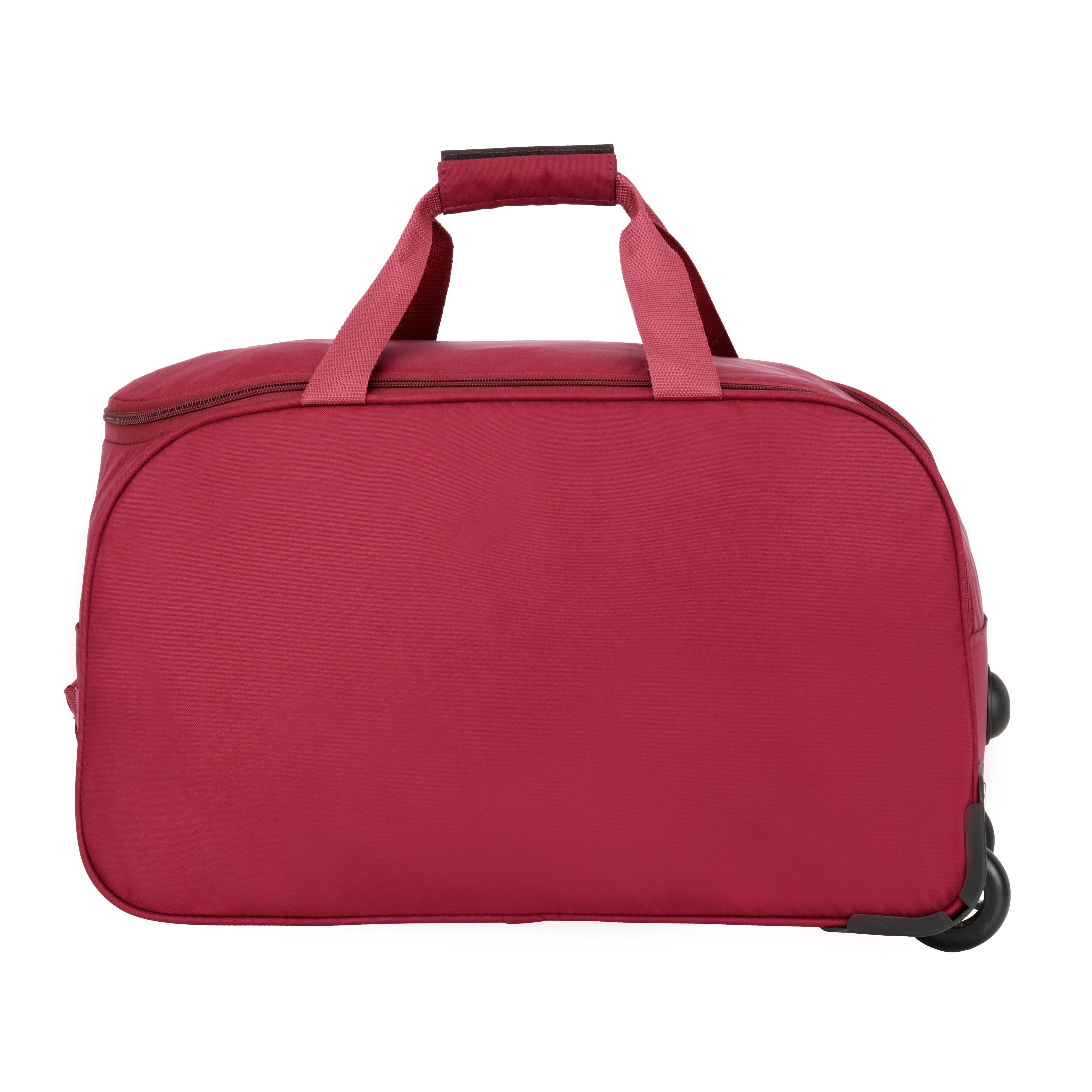 Lavie Sport Cabin Size 53 cms Meridian X Wheel Duffle Bag | Maroon - Lavie World