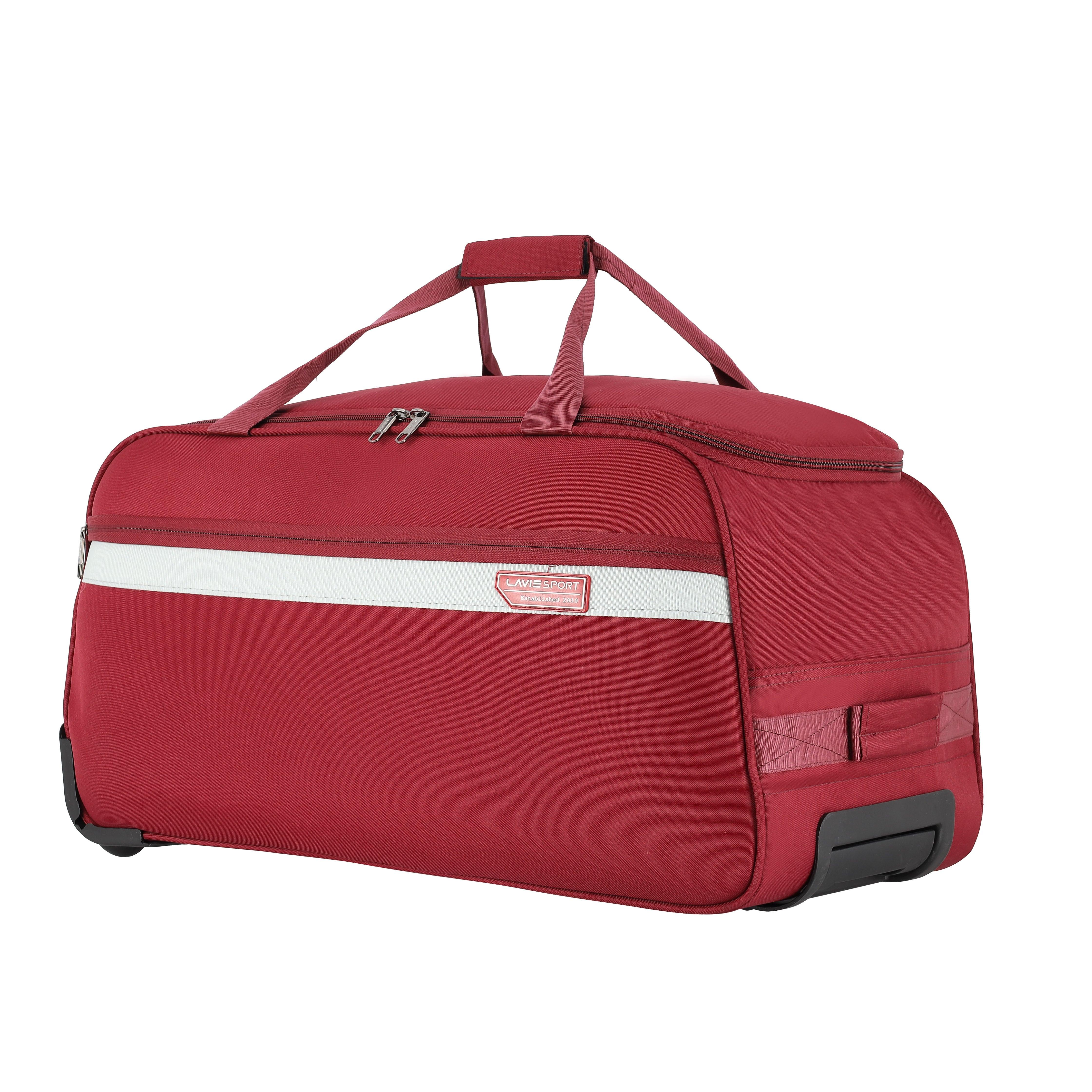 Lavie_Sport_Large_Size_63_cms_Meridian_X_Wheel_Duffle_Bag_|_Maroon