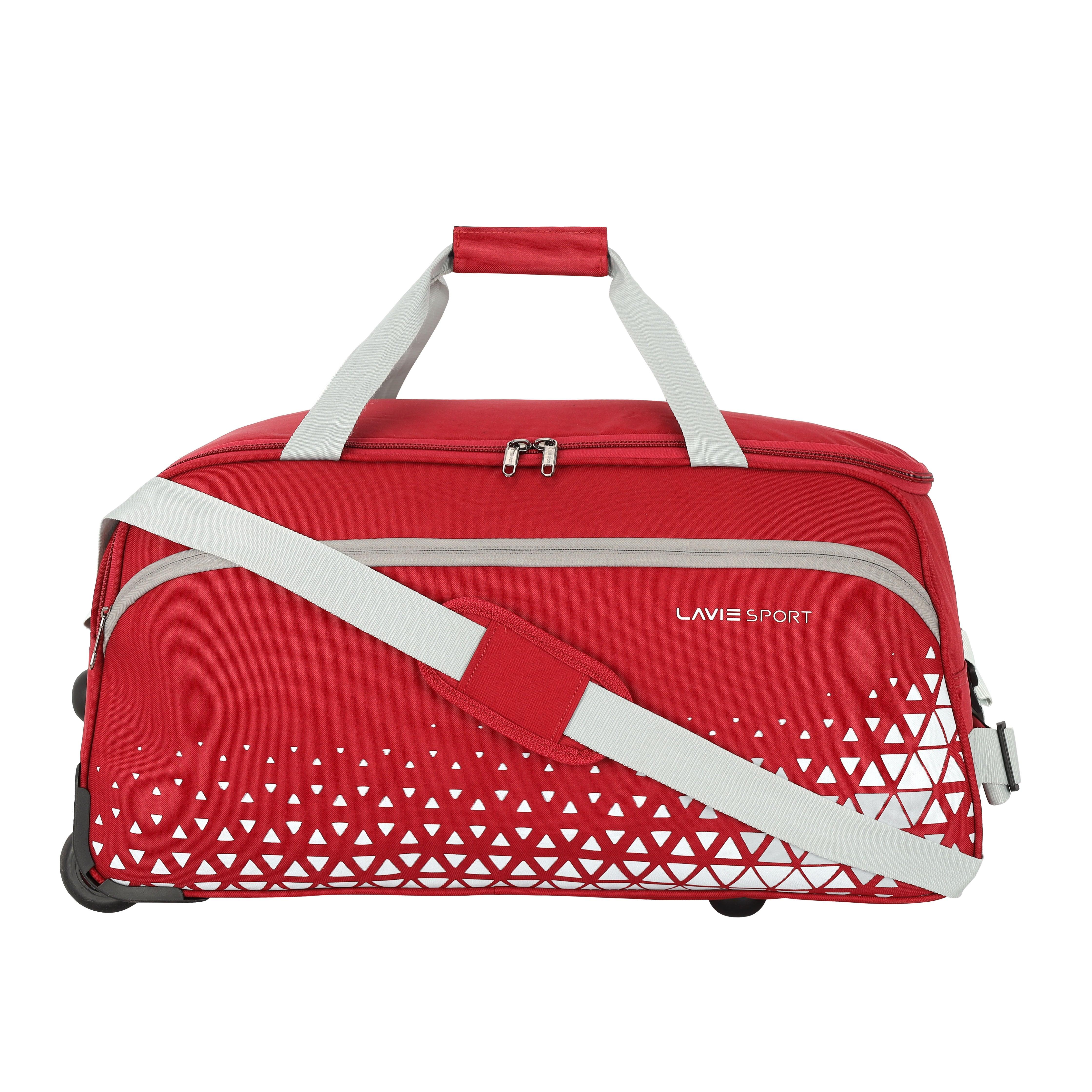 Lavie Sport Large Size Lino Wheel Duffle Bag For Travel | Luggage Bag