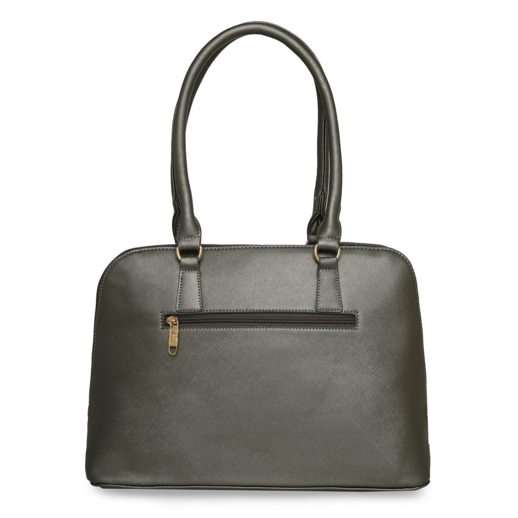 Lavie_Clara_Dome_Women's_Satchel_Pewter_Medium