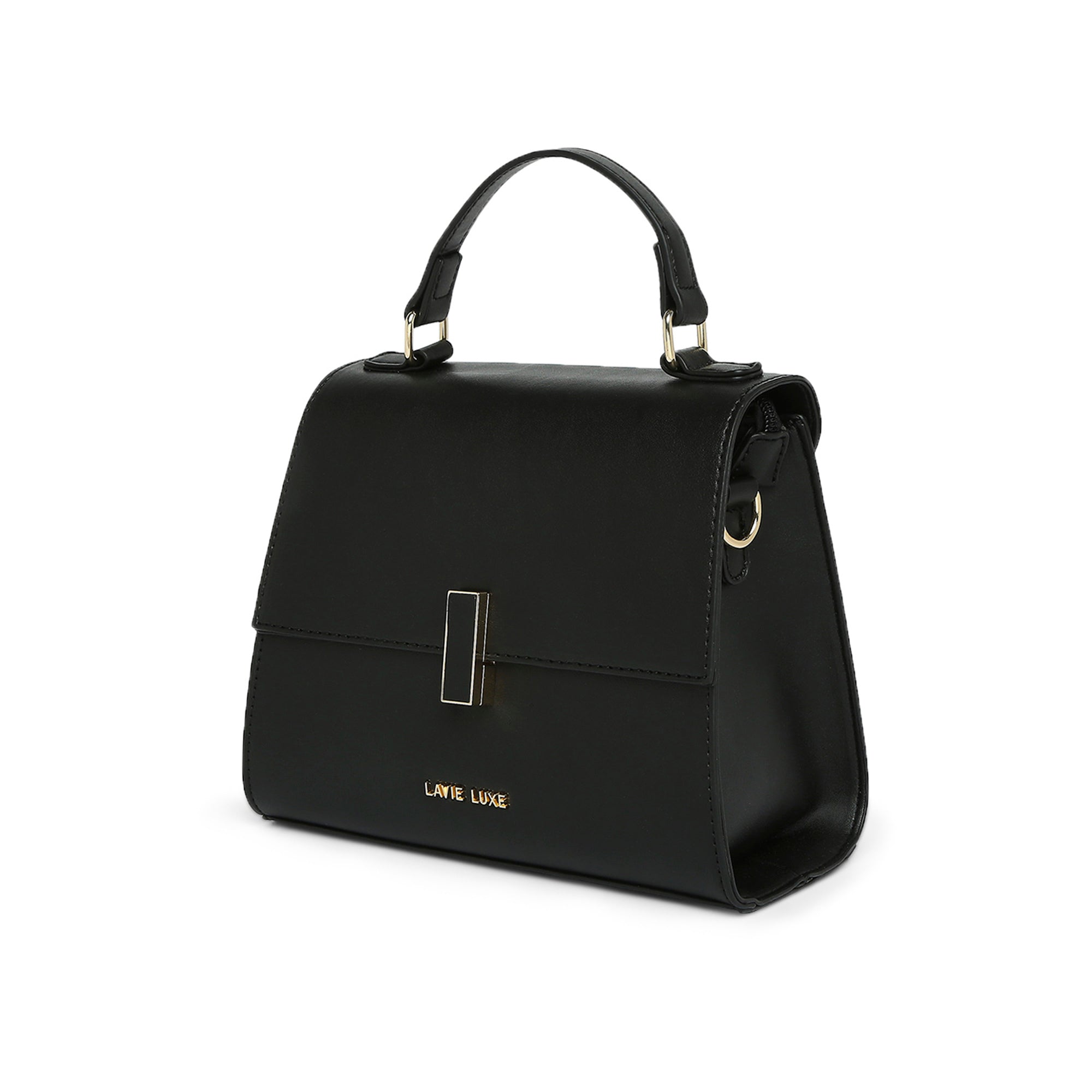 Lavie Luxe Ipsy Women's Flap Satchel Bag Medium Black