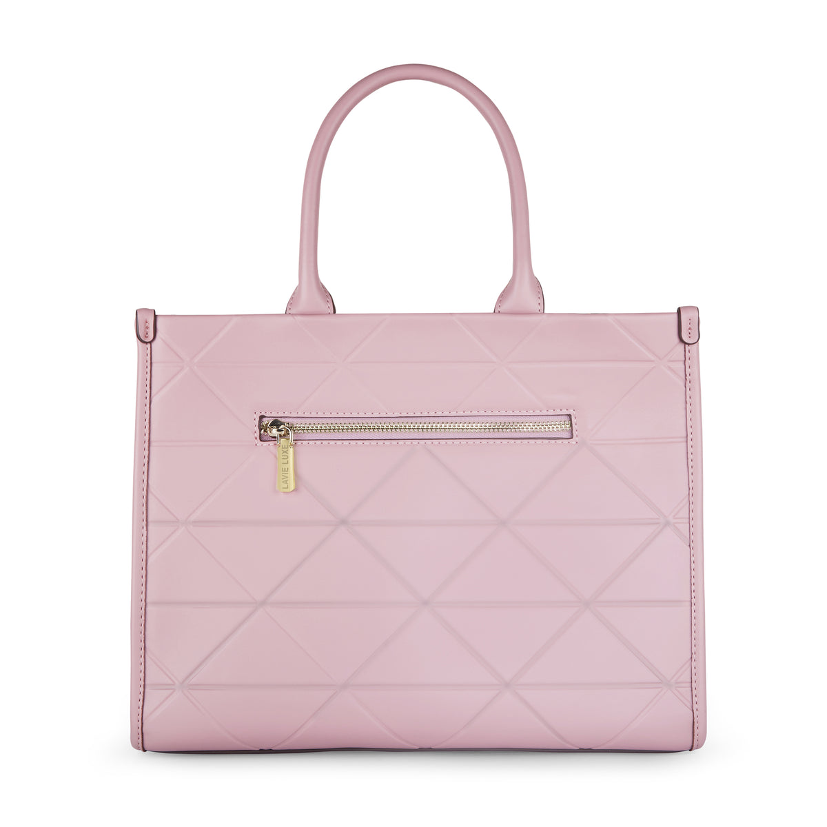 Lavie Luxe Mona Box Satchel Bag Large Pink