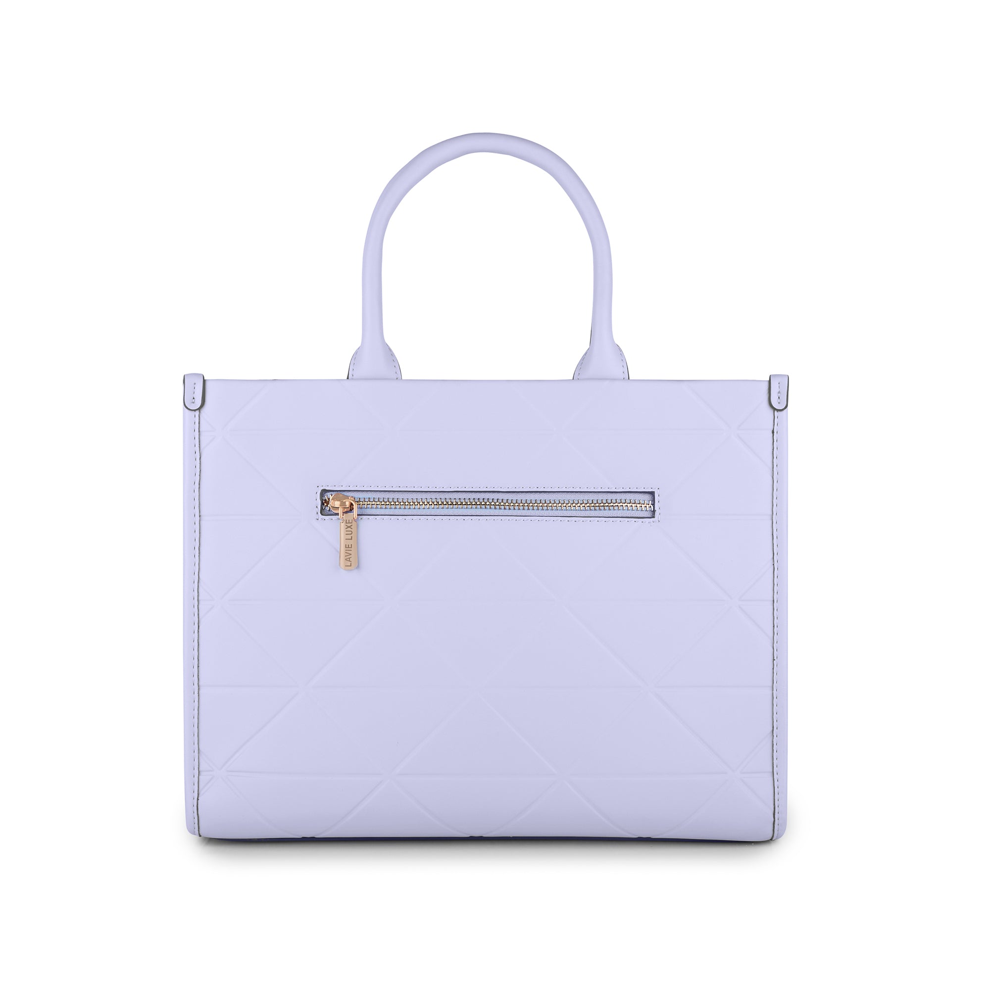 Lavie Luxe Mona Box Satchel Bag Large Lilac