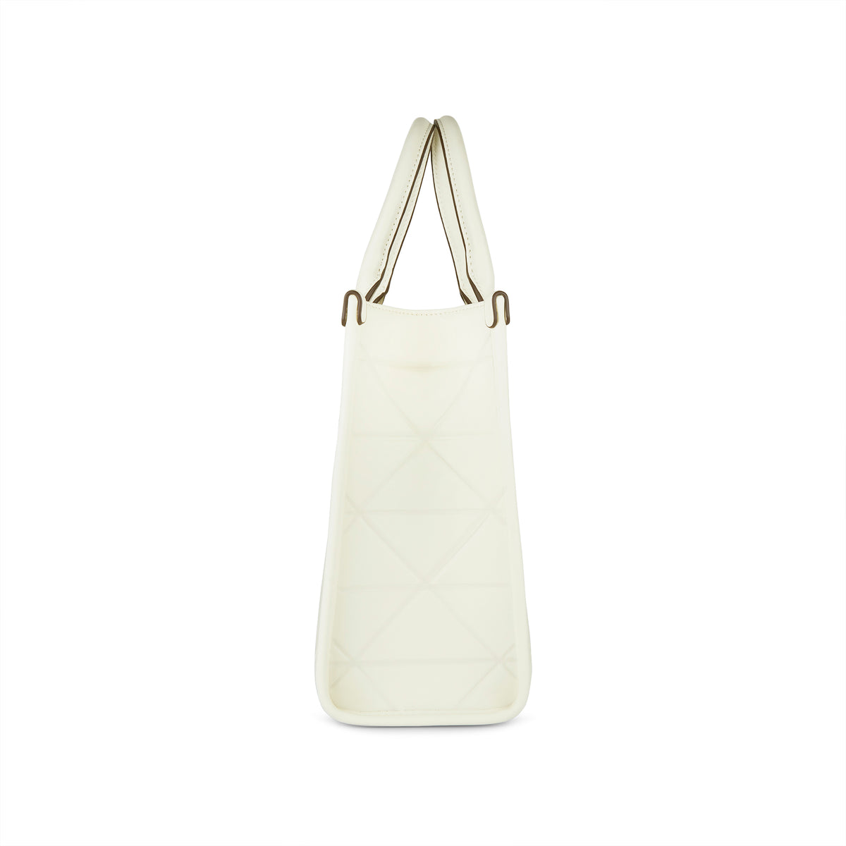 Lavie Luxe Mona Box Satchel Bag Large Off White