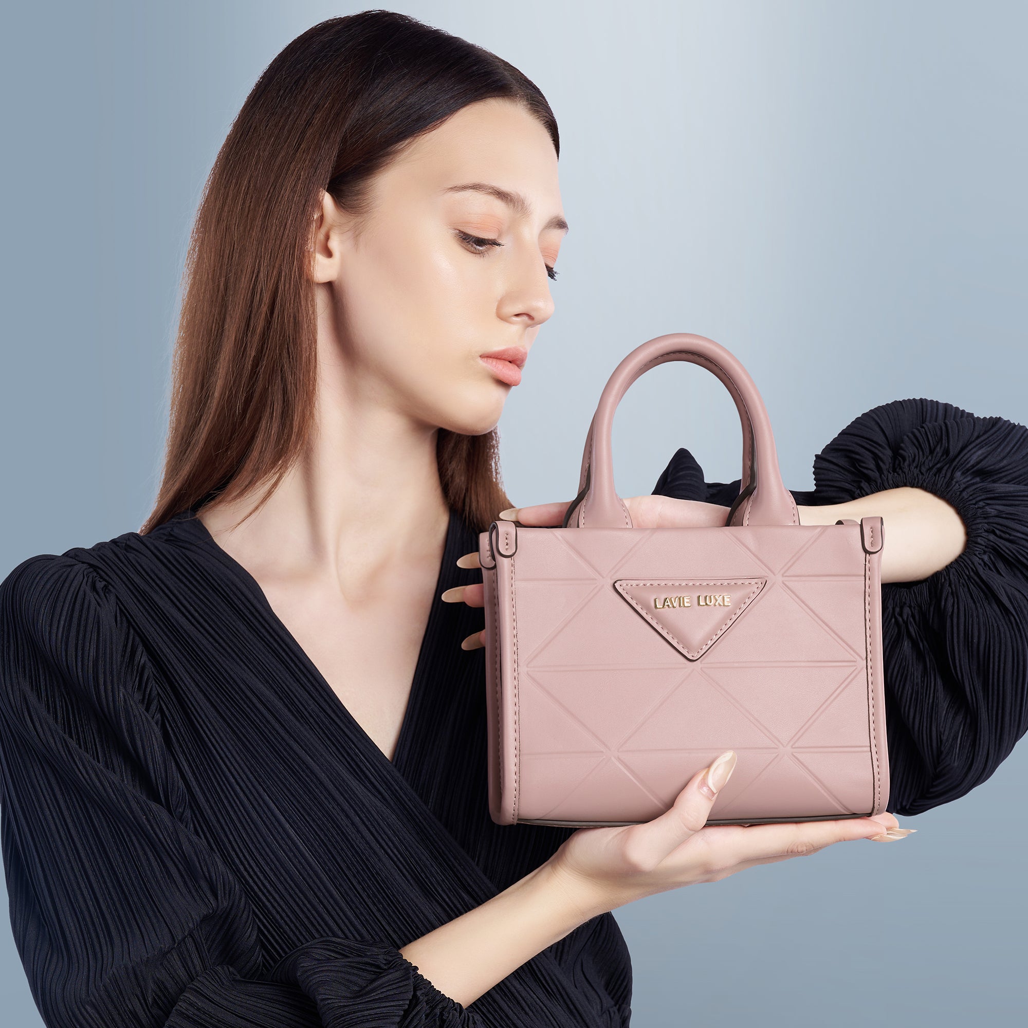 Lavie Luxe Mona Box XS Satchel Bag Extra Small Pink