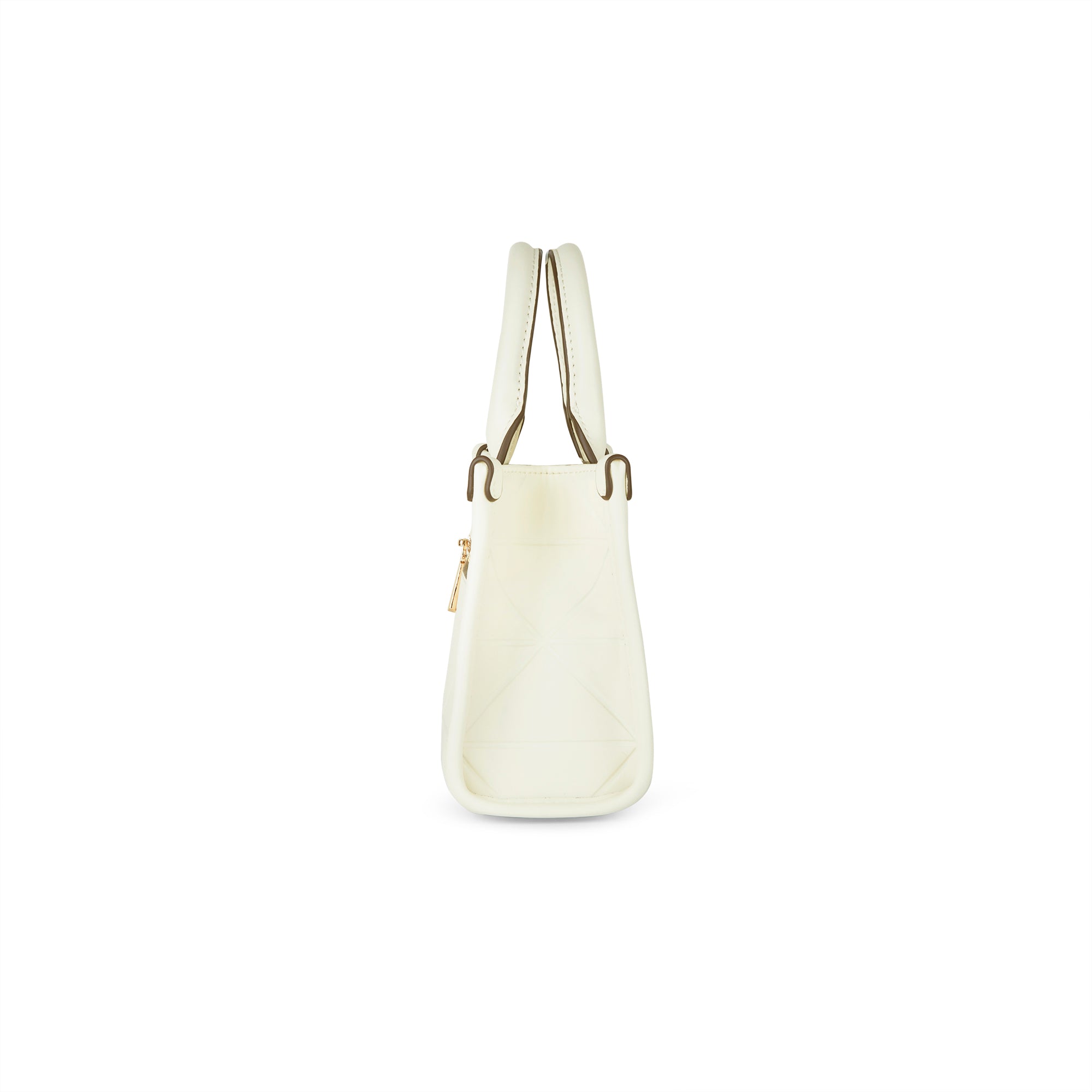 Lavie Luxe Mona Box XS Satchel Bag Extra Small Off White